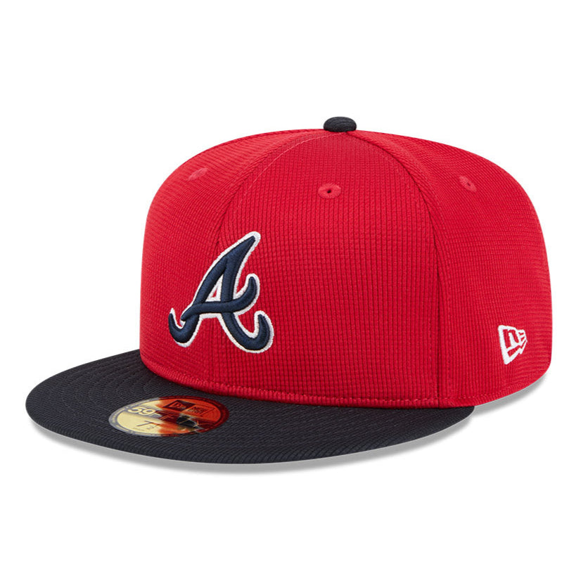 New Era 59Fifty Atlanta Braves 2025 Spring Training Patch Hat - Red, Navy