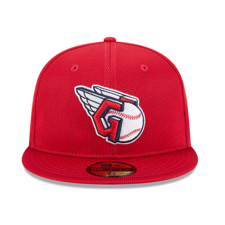 New Era 59Fifty Cleveland Guardians 2025 Spring Training Patch Hat - Red