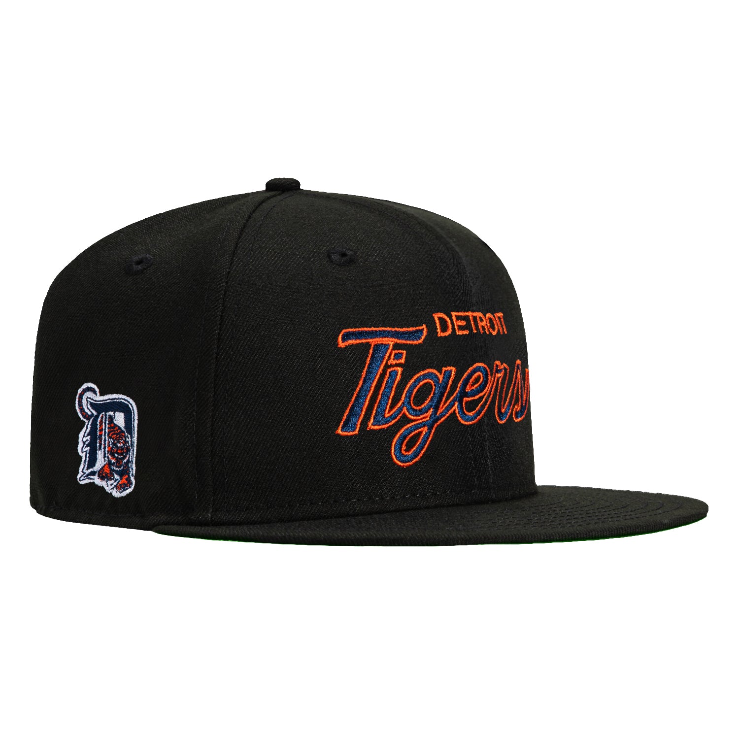 New Era 59Fifty Detroit Tigers Logo Patch Script Hat - Black