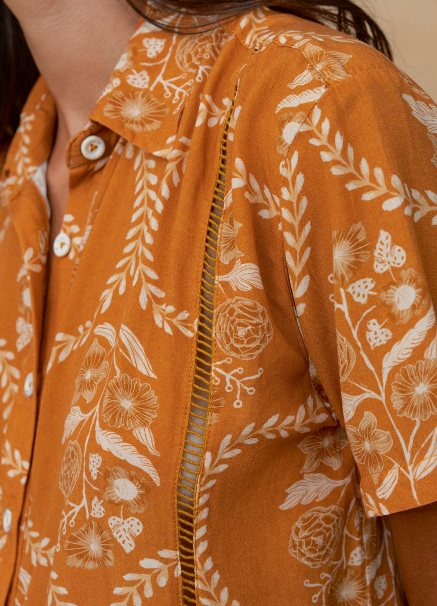 Maaji Caramel Damask Kiwi Long Shirt