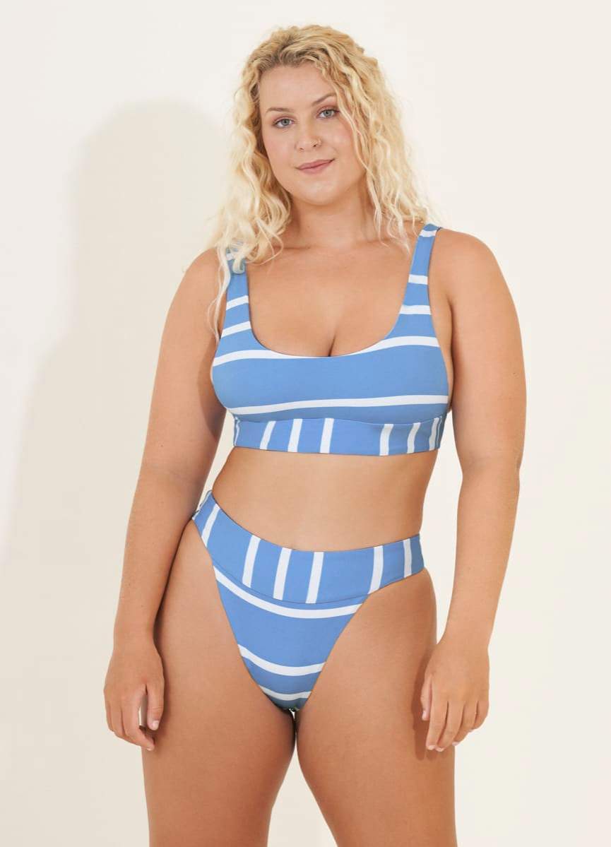 Maaji Sail Stripe Donna Sporty Bralette Bikini Top