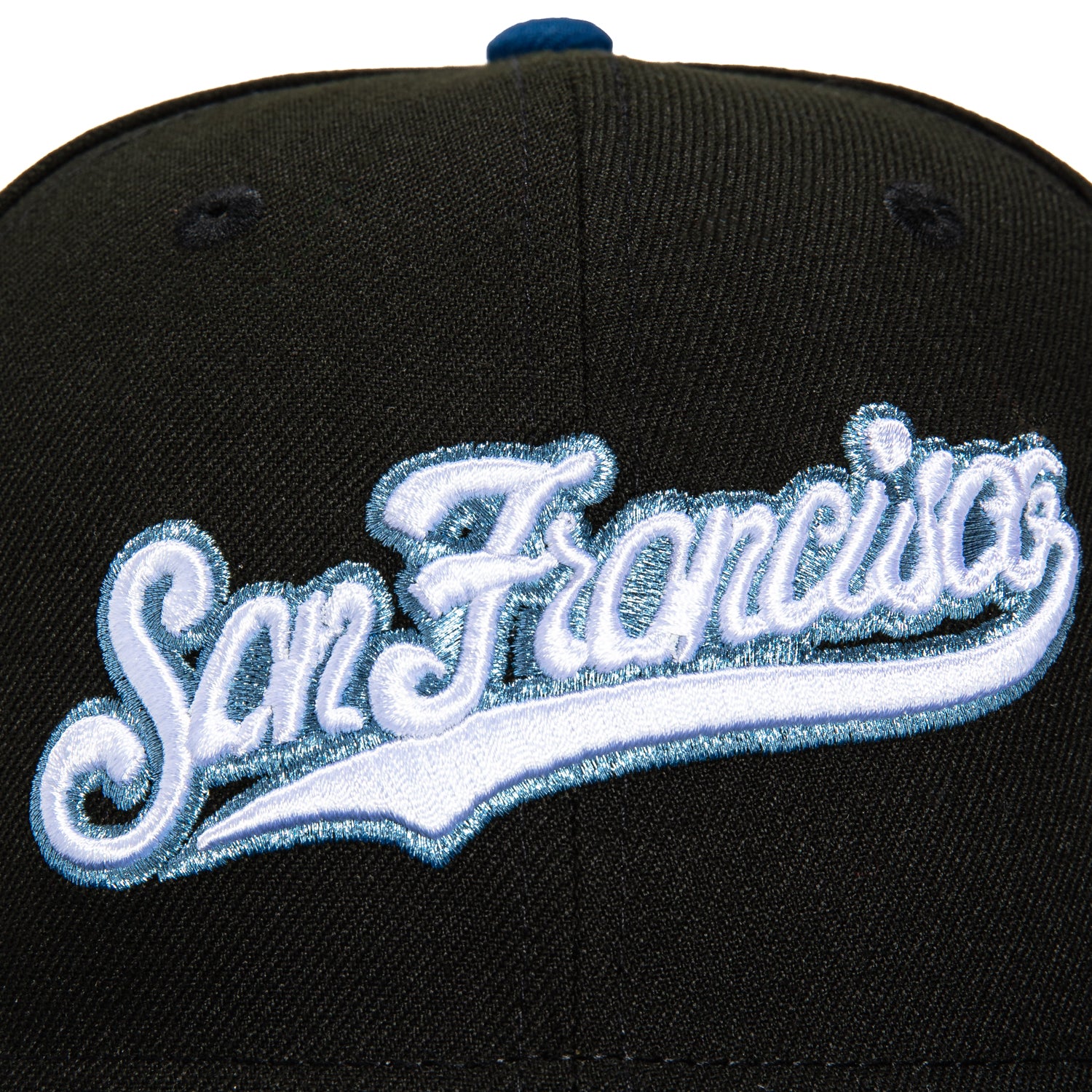 New Era 59Fifty San Francisco Giants 2007 All Star Game Patch Script Hat - Black, Royal