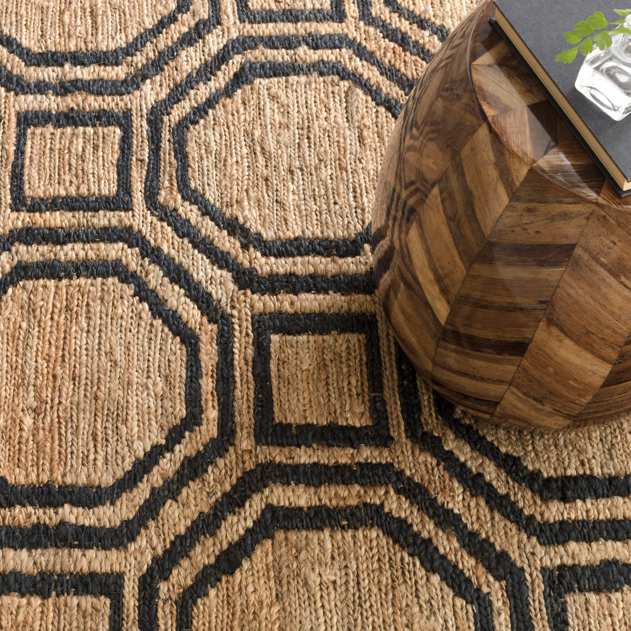 Hexile Hand Knotted Jute Rug