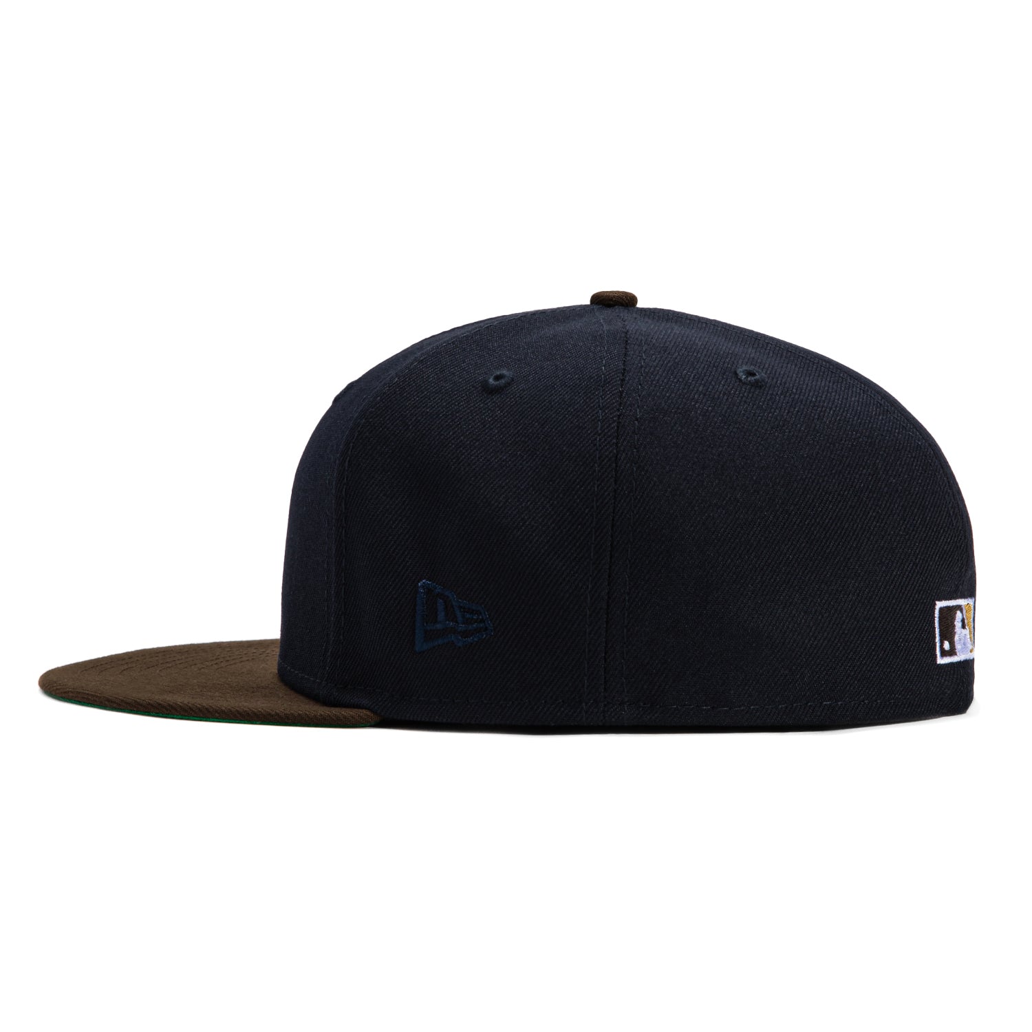 New Era 59Fifty Champagne Los Angeles Dodgers 1955 World Series Patch Hat - Navy, Brown