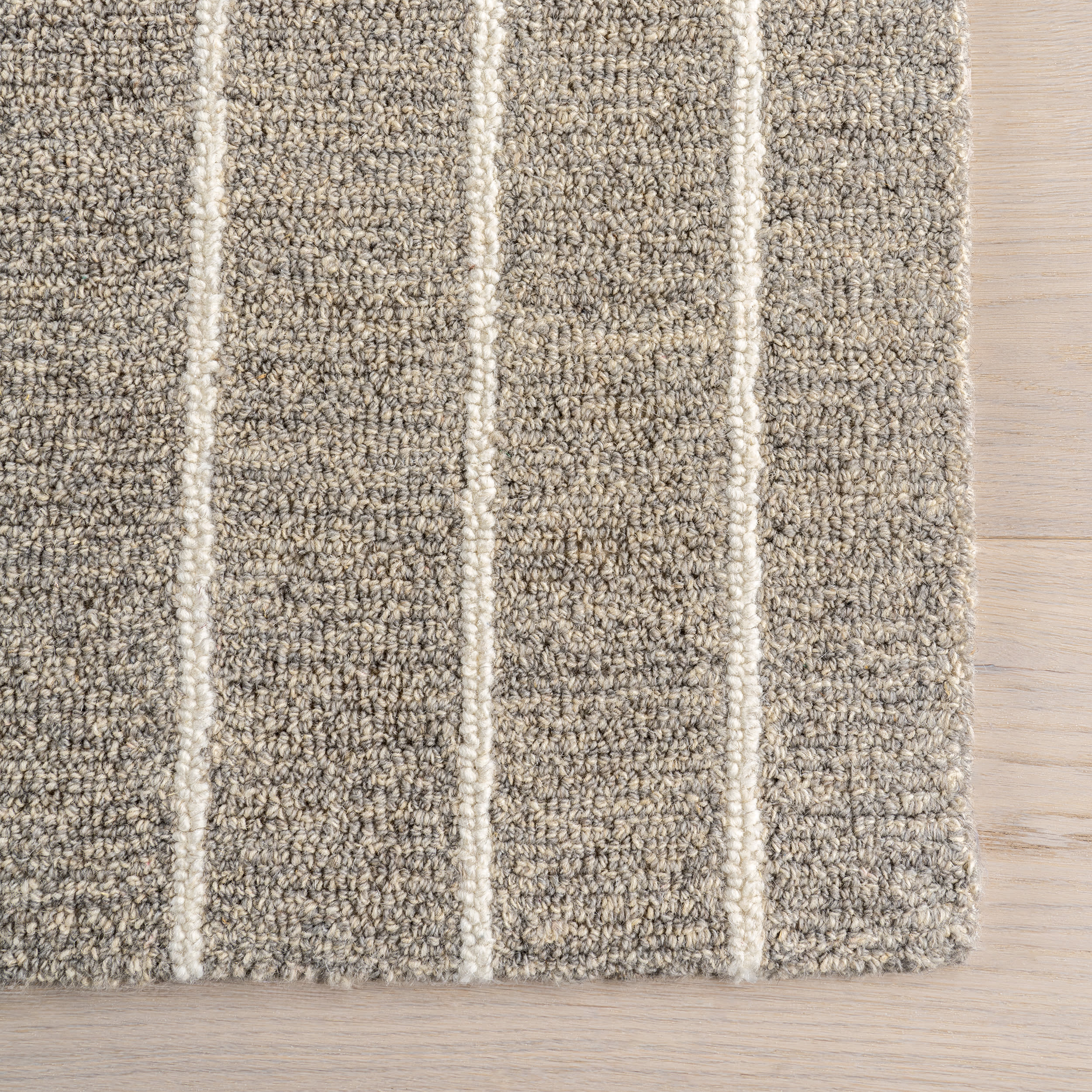 Xyla Striped Rug | Grey