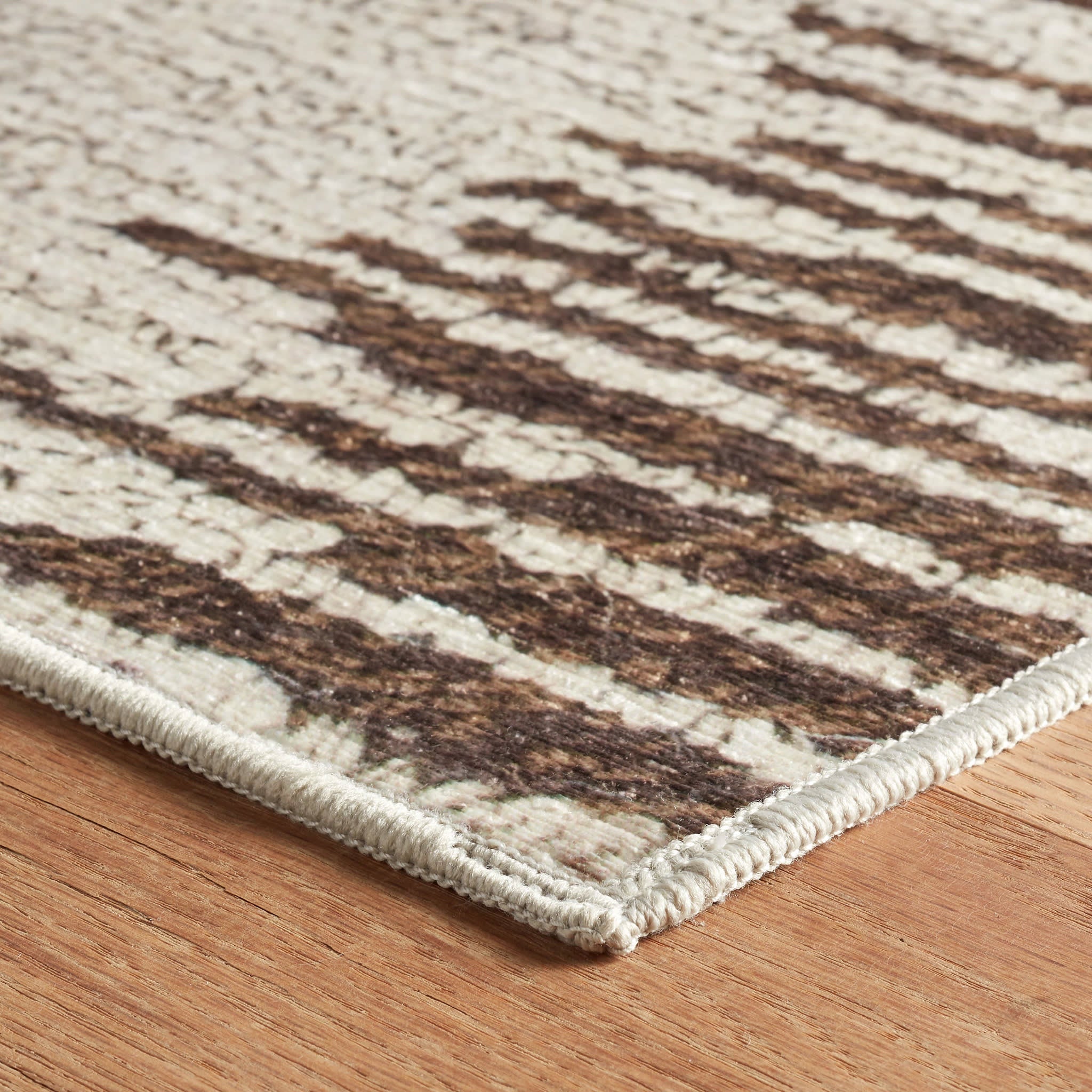 Moss Russet Machine Washable Rug