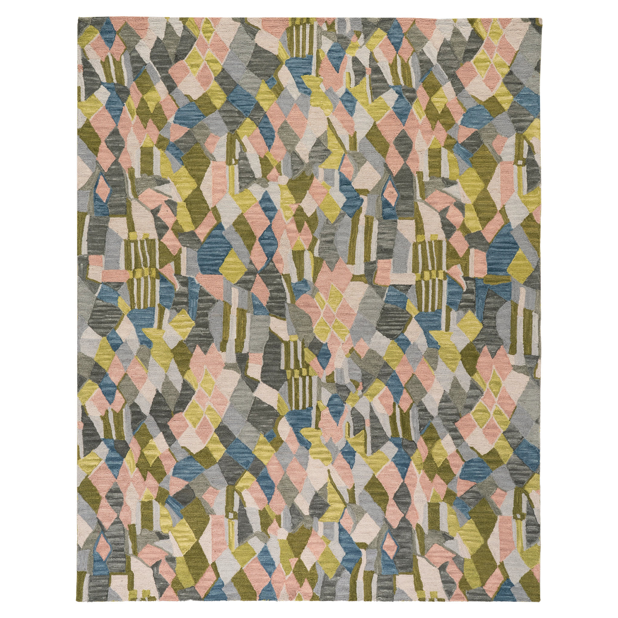 Deer Leap Coral Hand Hooked Wool Rug