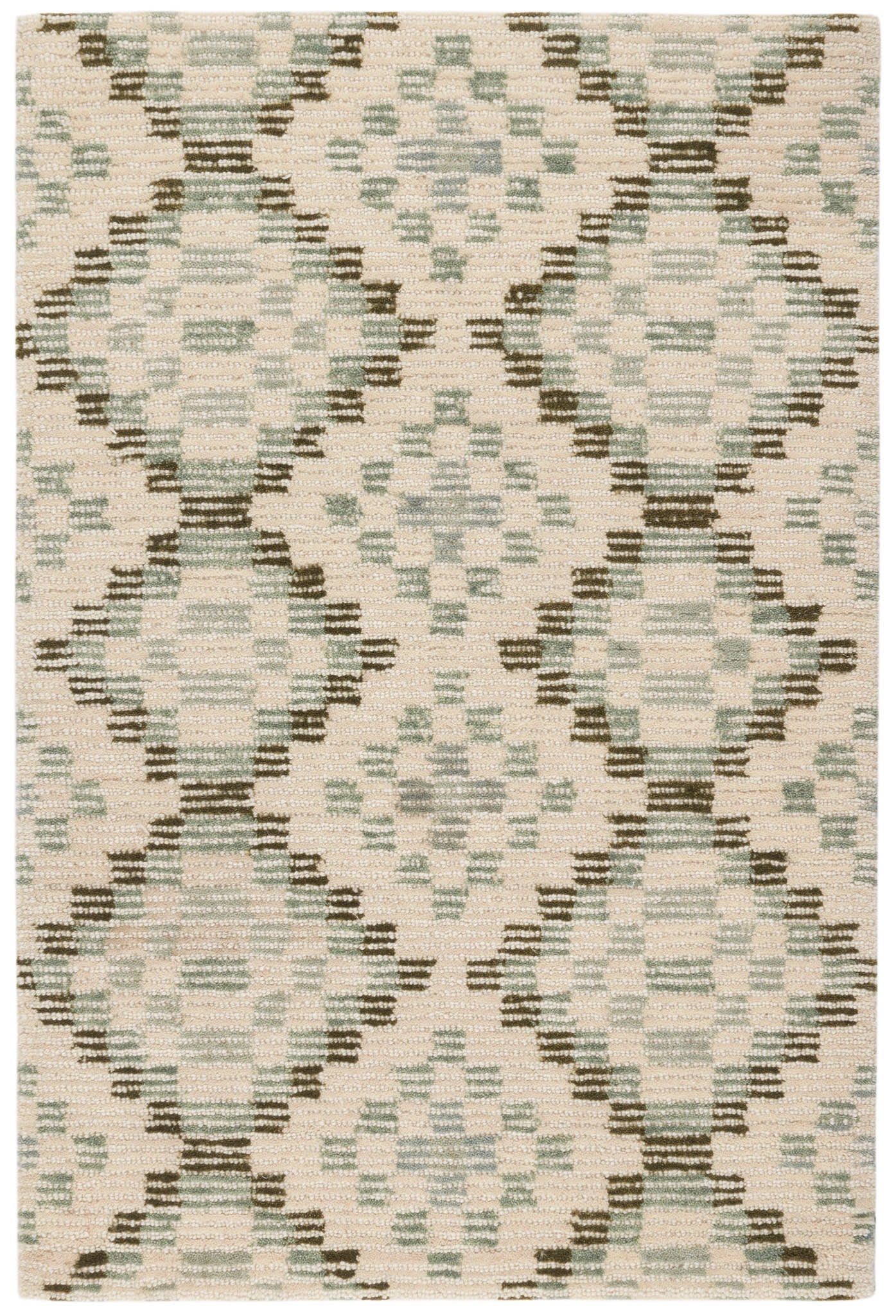 Diamond Cove Green Hand Tufted Wool Rug