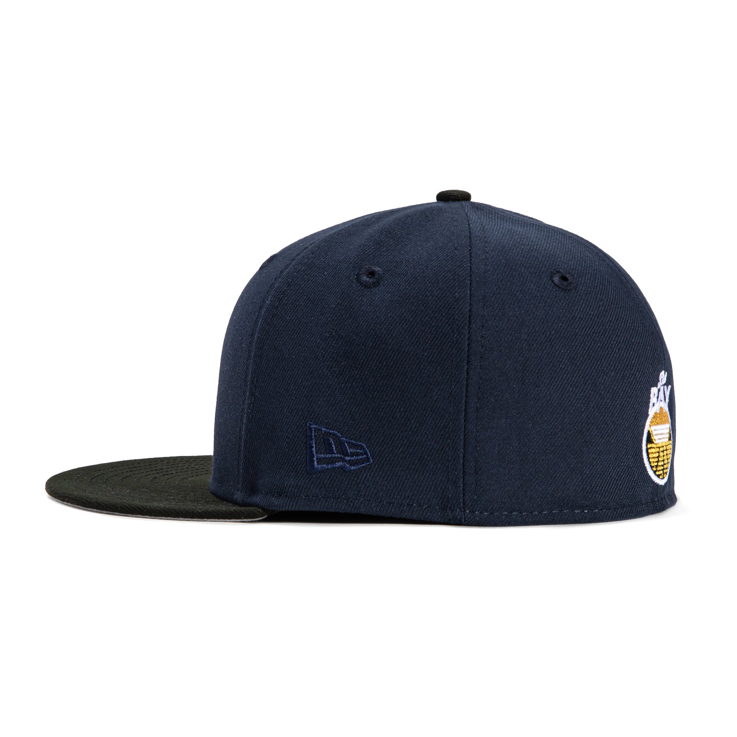 New Era 59Fifty Golden State Warriors 2025 All Star Game Patch Hat - Navy, Black, Metallic Gold