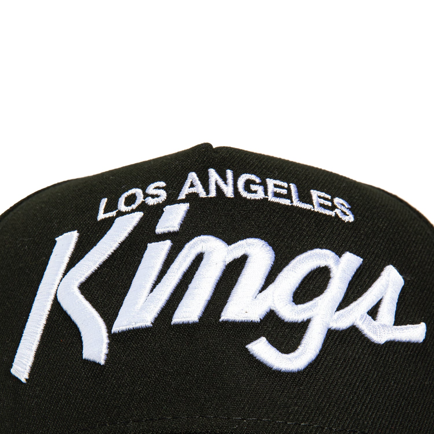 New Era 9Forty A-Frame Los Angeles Kings Script Snapback Hat - Black, White