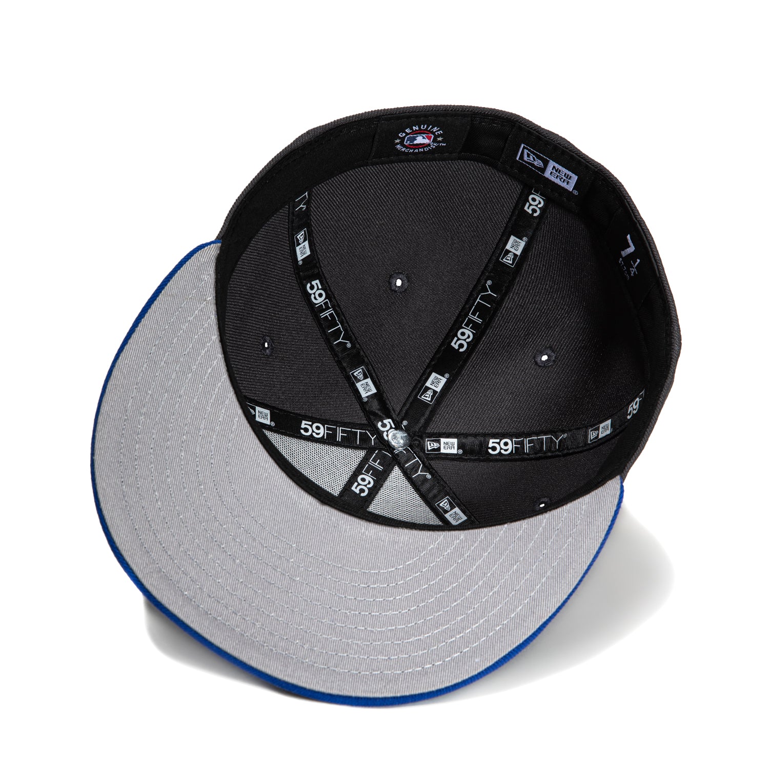 New Era 59Fifty Los Angeles Dodgers 2024 World Series Champions Patch Script Hat - Graphite, Royal