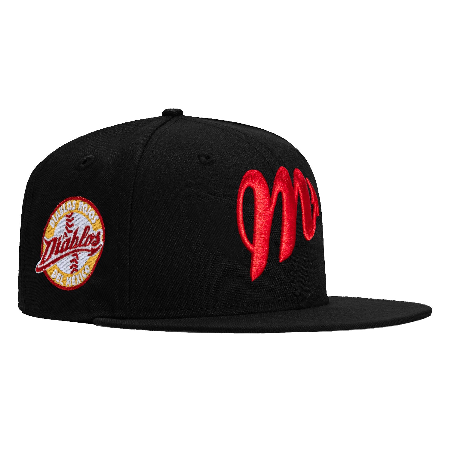 New Era 59Fifty Diablos Rojos de Mexico Club Patch Hat - Black, Red