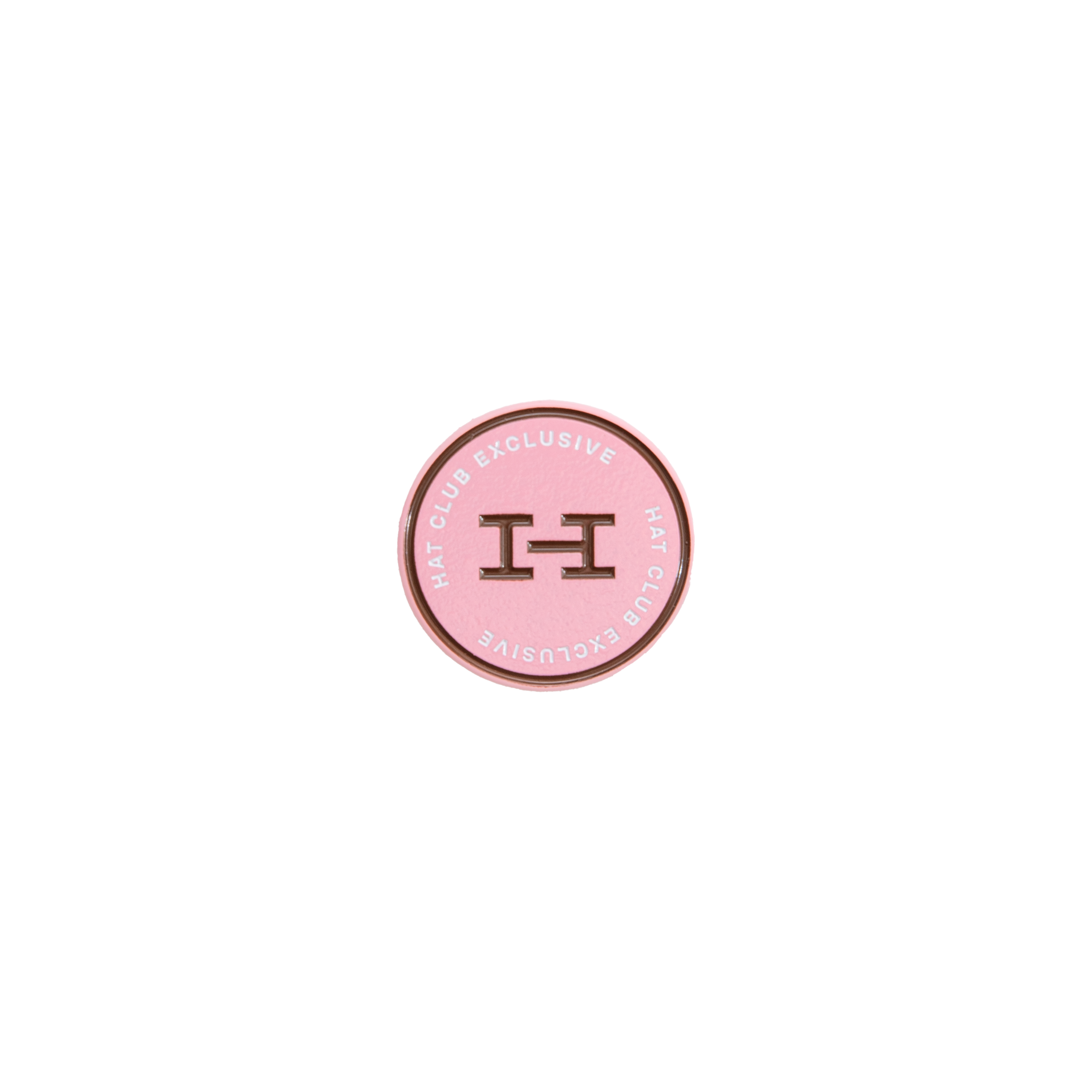 Hat Club Exclusive H Logo Pin - Pink, Brown