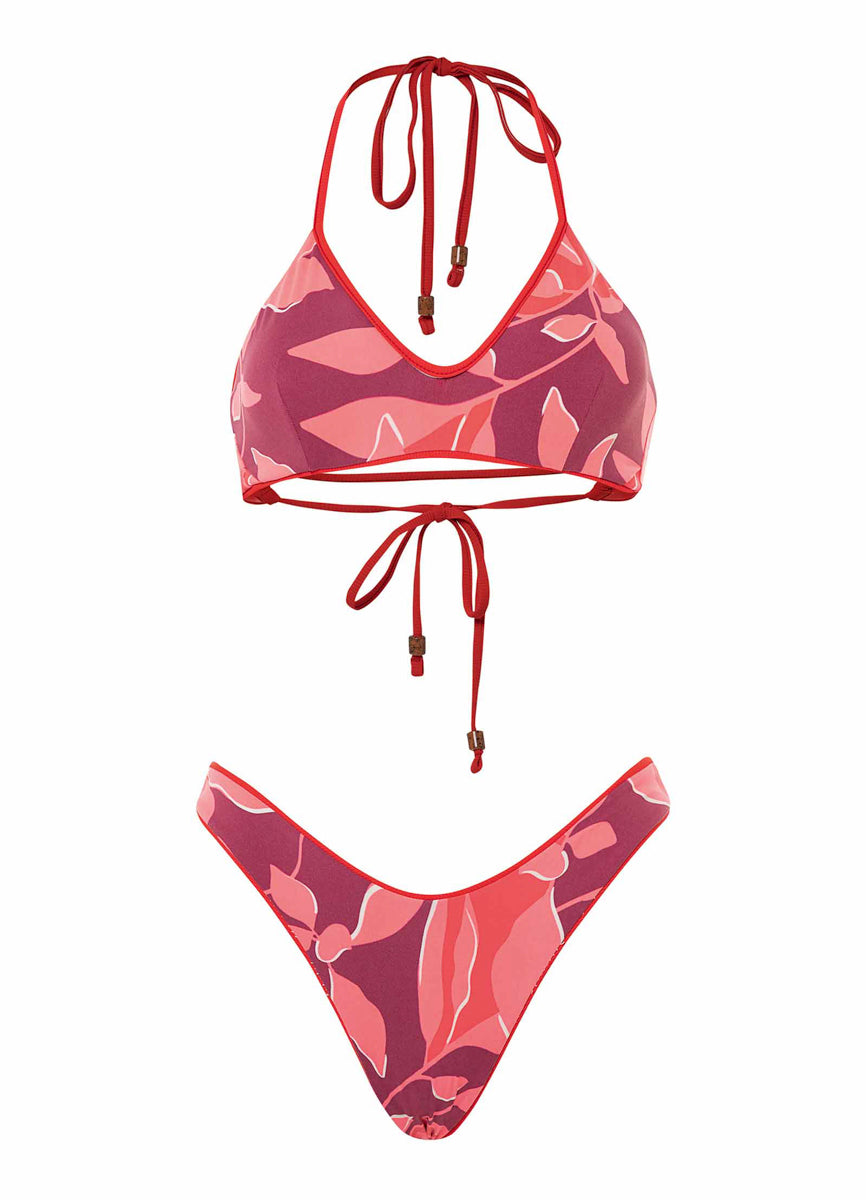 Maaji Scarlet Red Splendour High Leg Bikini Bottom