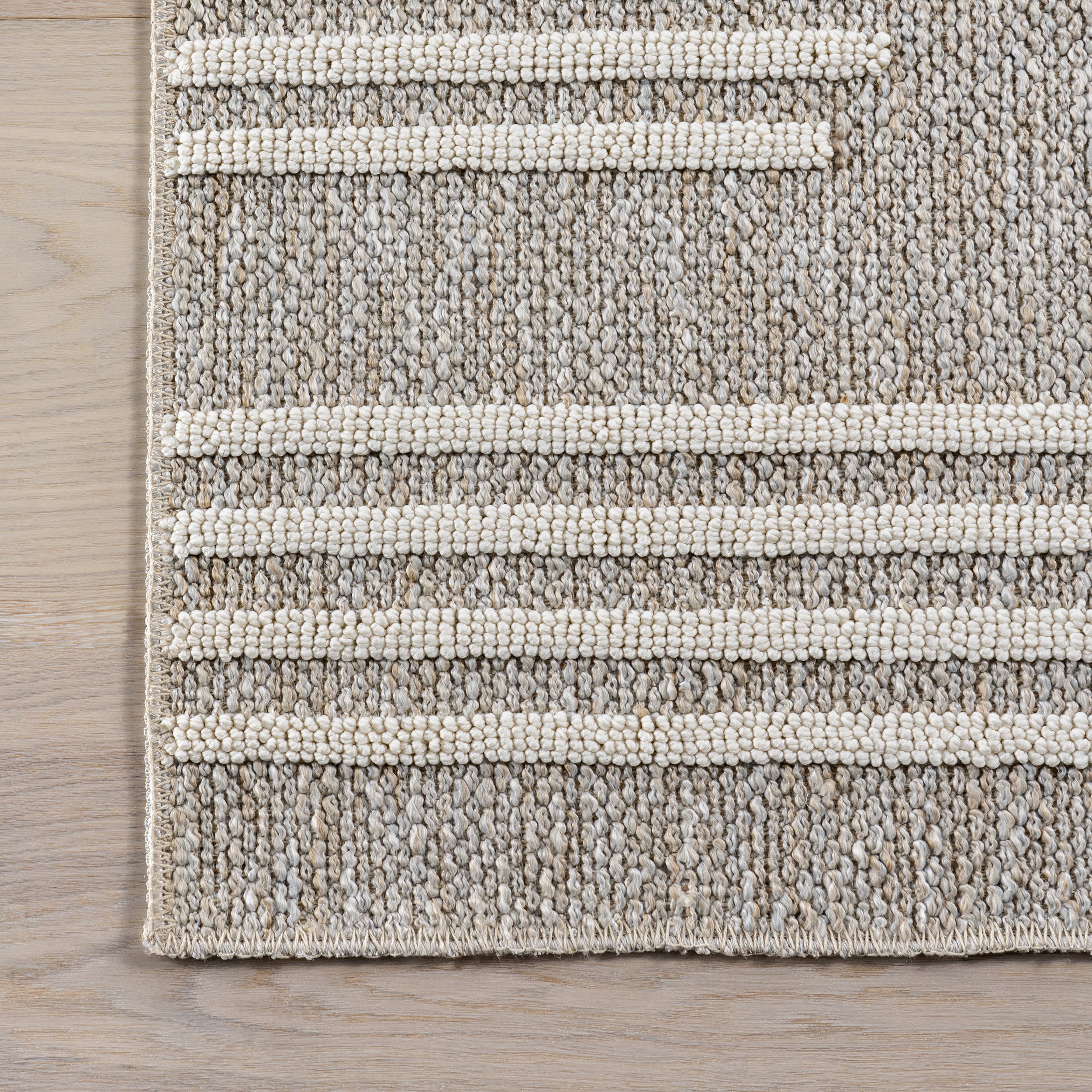 Allyson Hexagon Washable Rug | Beige