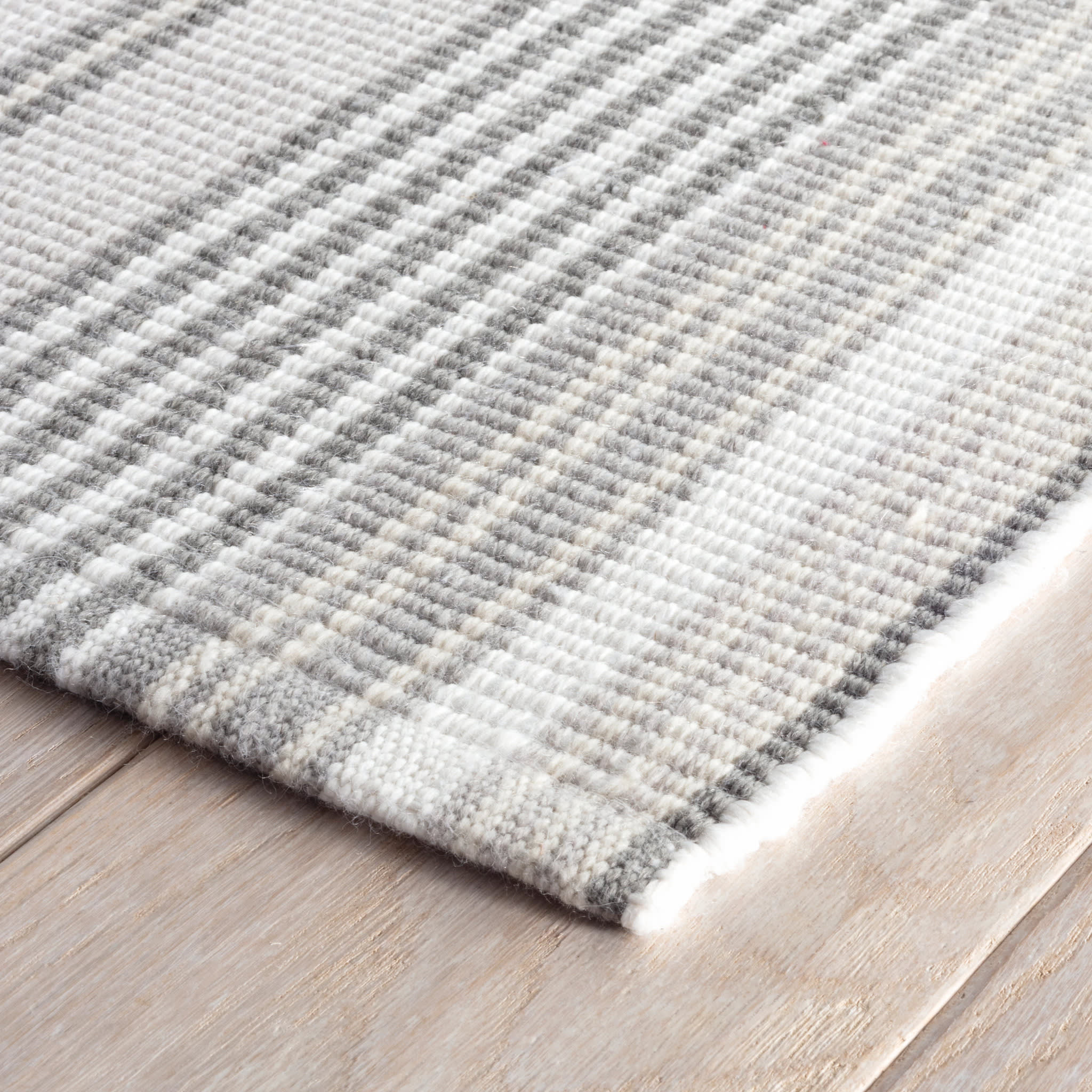 Gradation Ticking Handwoven Indoor/Outdoor Rug