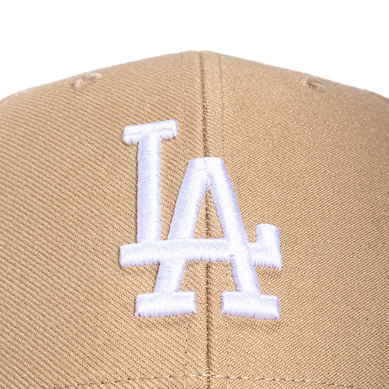 47 Brand Los Angeles Dodgers MVP Adjustable Velcro Hat - Khaki, White