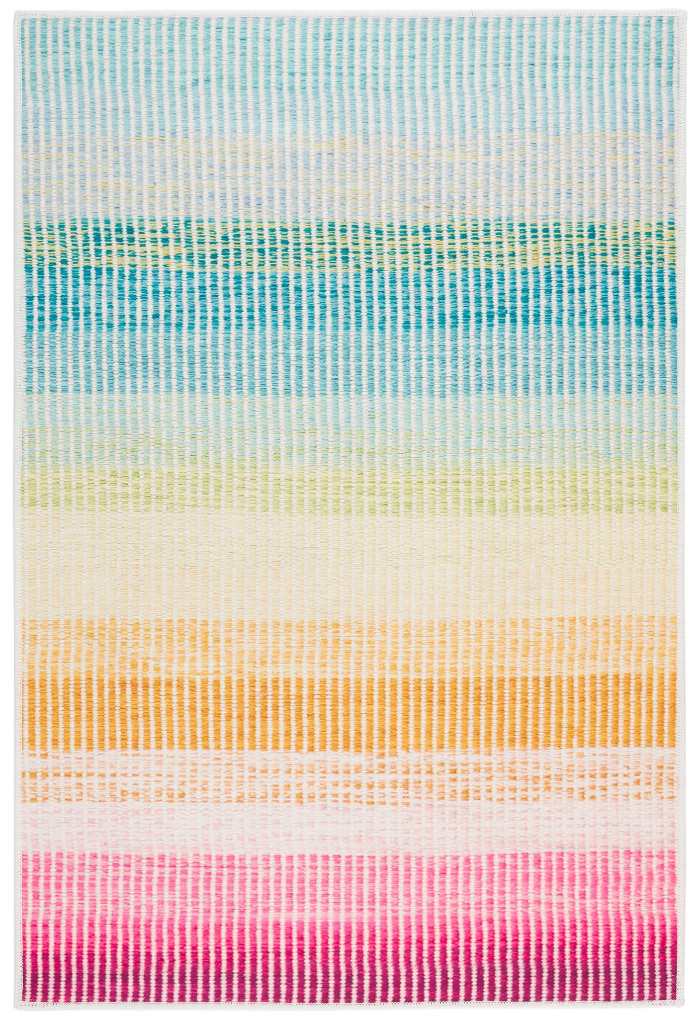 Watercolor Horizon Multi Machine Washable Rug