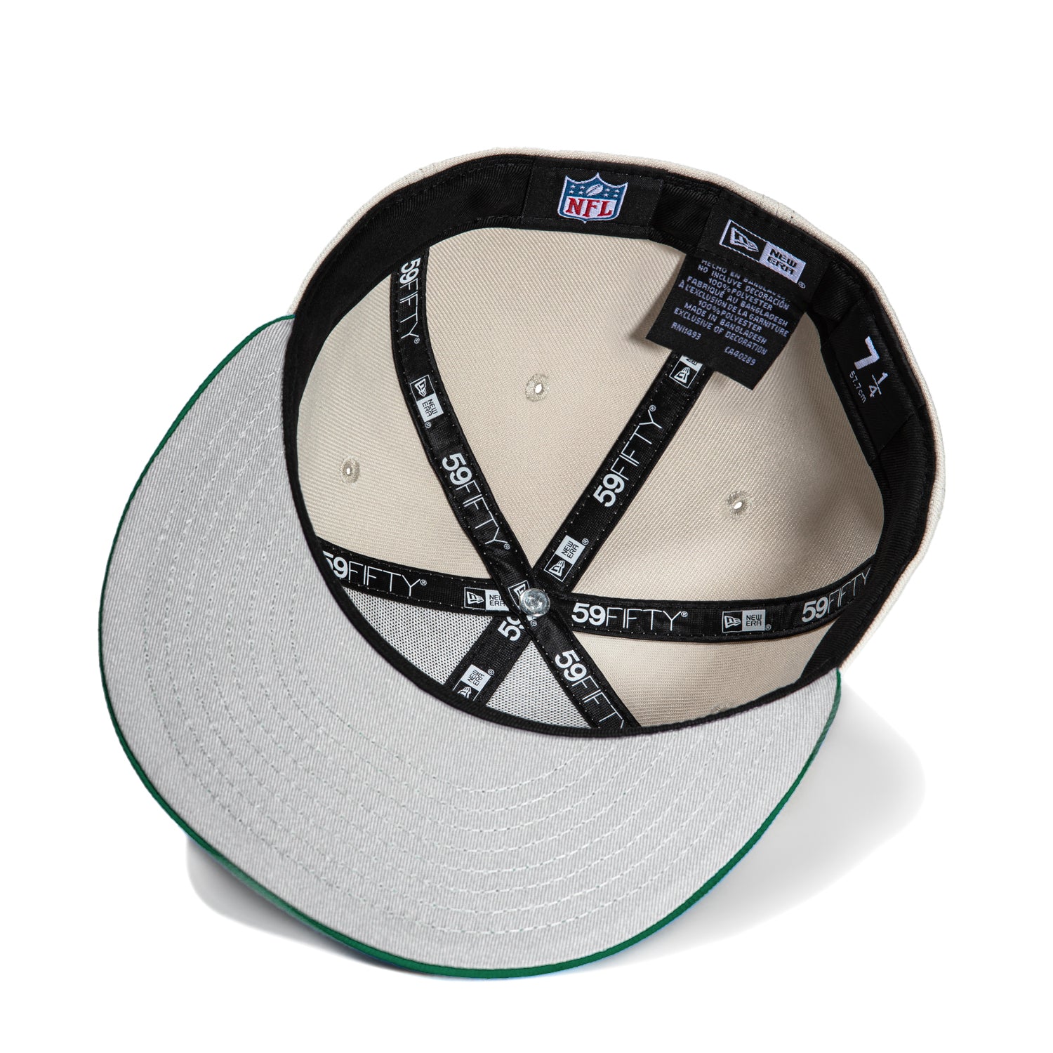 New Era 59Fifty City Stone Dome New York Jets Logo Patch Hat - Stone, Green