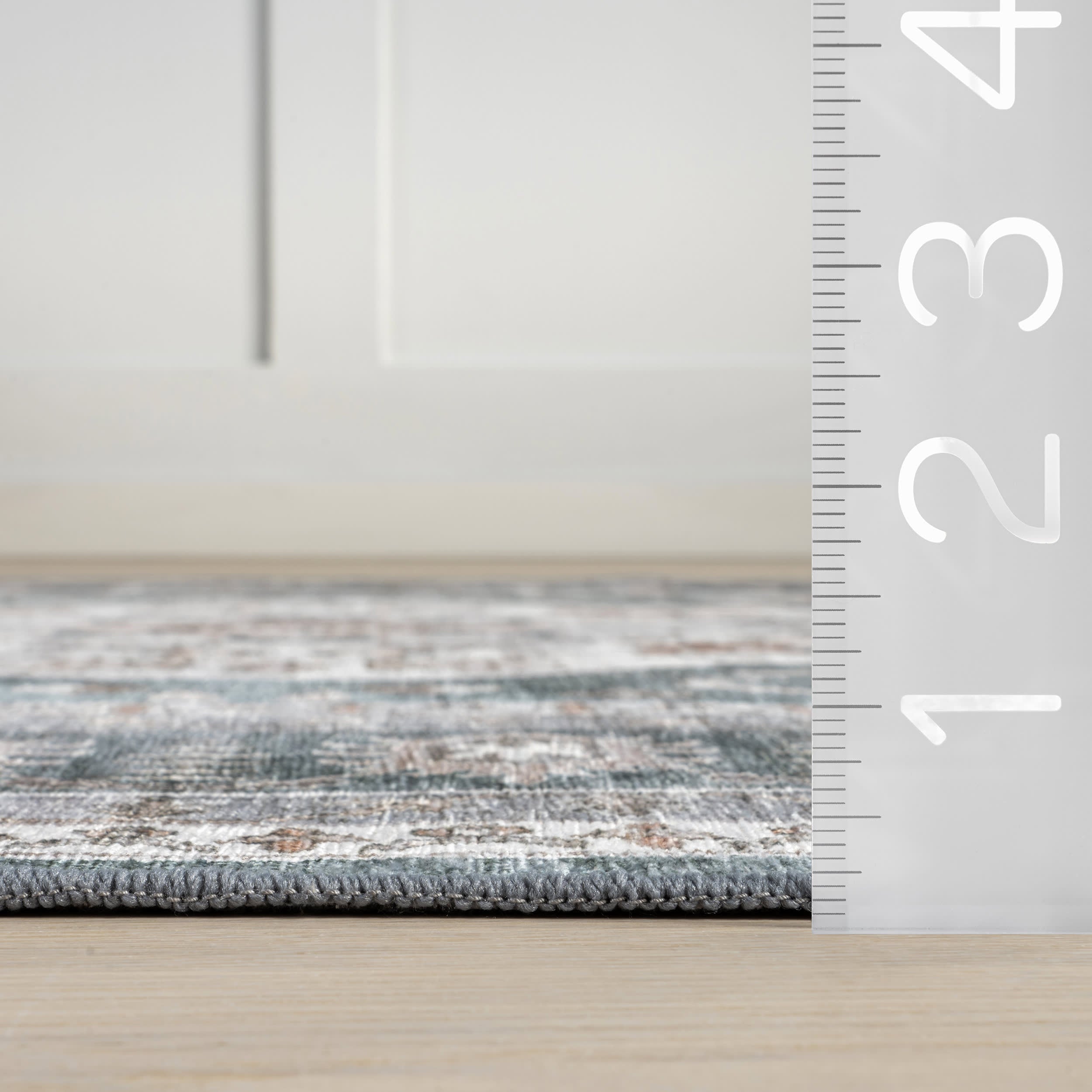 Keyara Spill Proof Washable Rug | Green