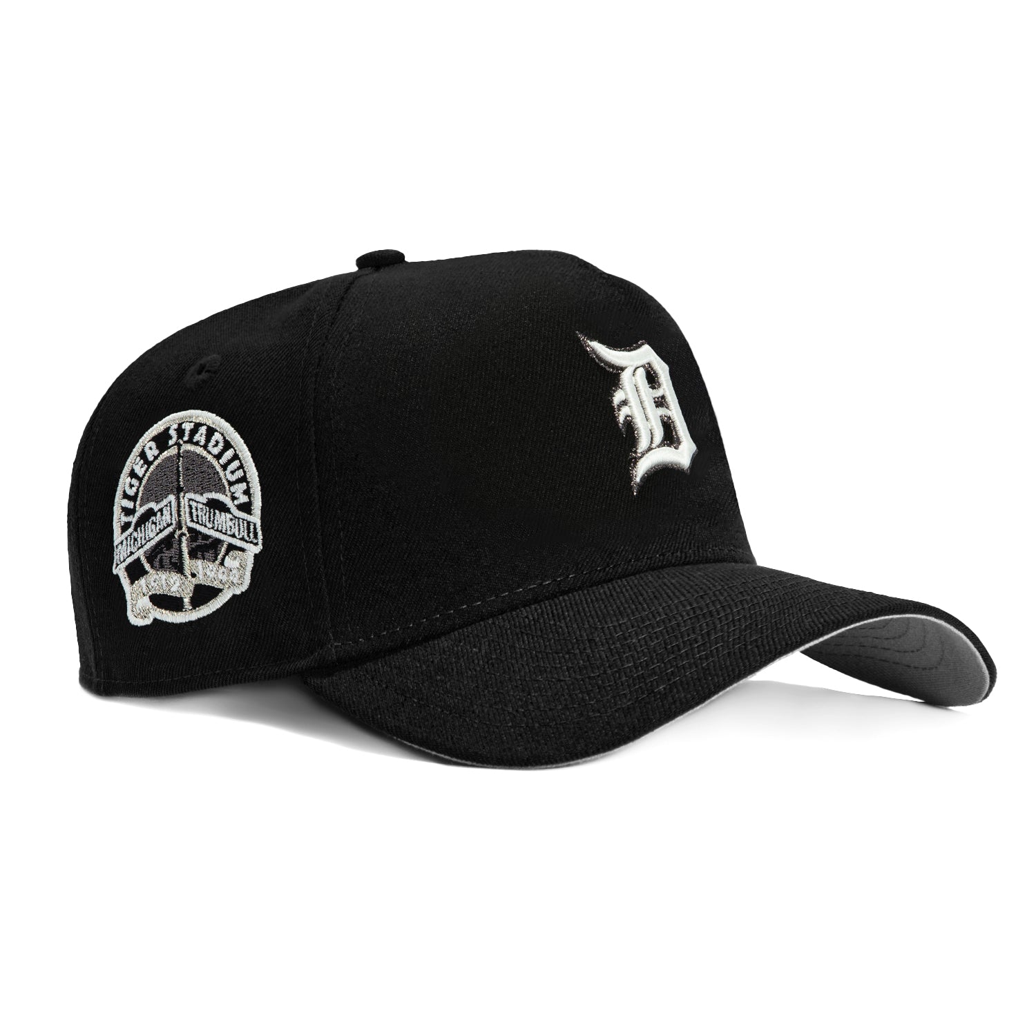 New Era 9Forty A-Frame Detroit Tigers Stadium Patch Snapback Hat - Black, White