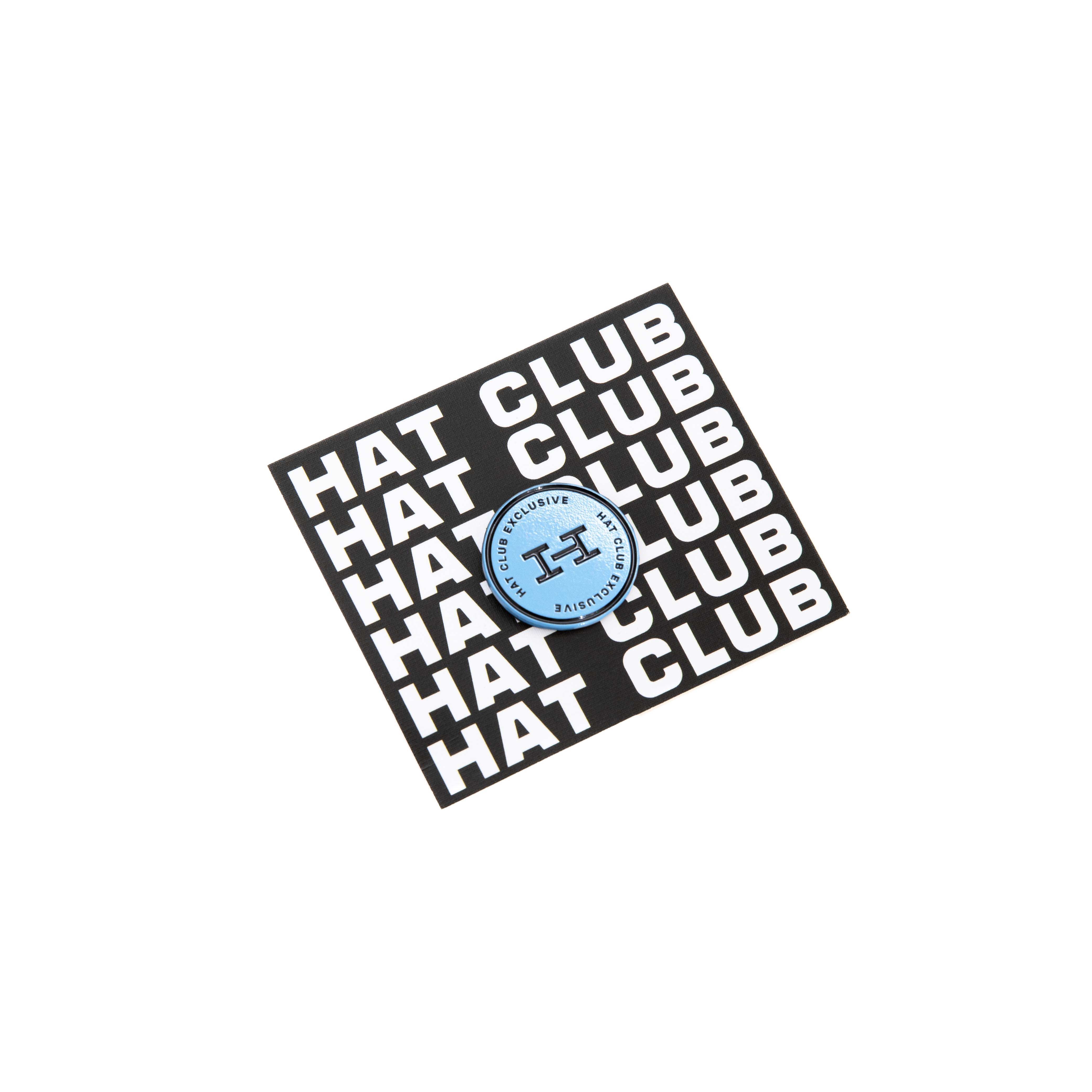 Hat Club Exclusive H Logo Pin - Light Blue, Black