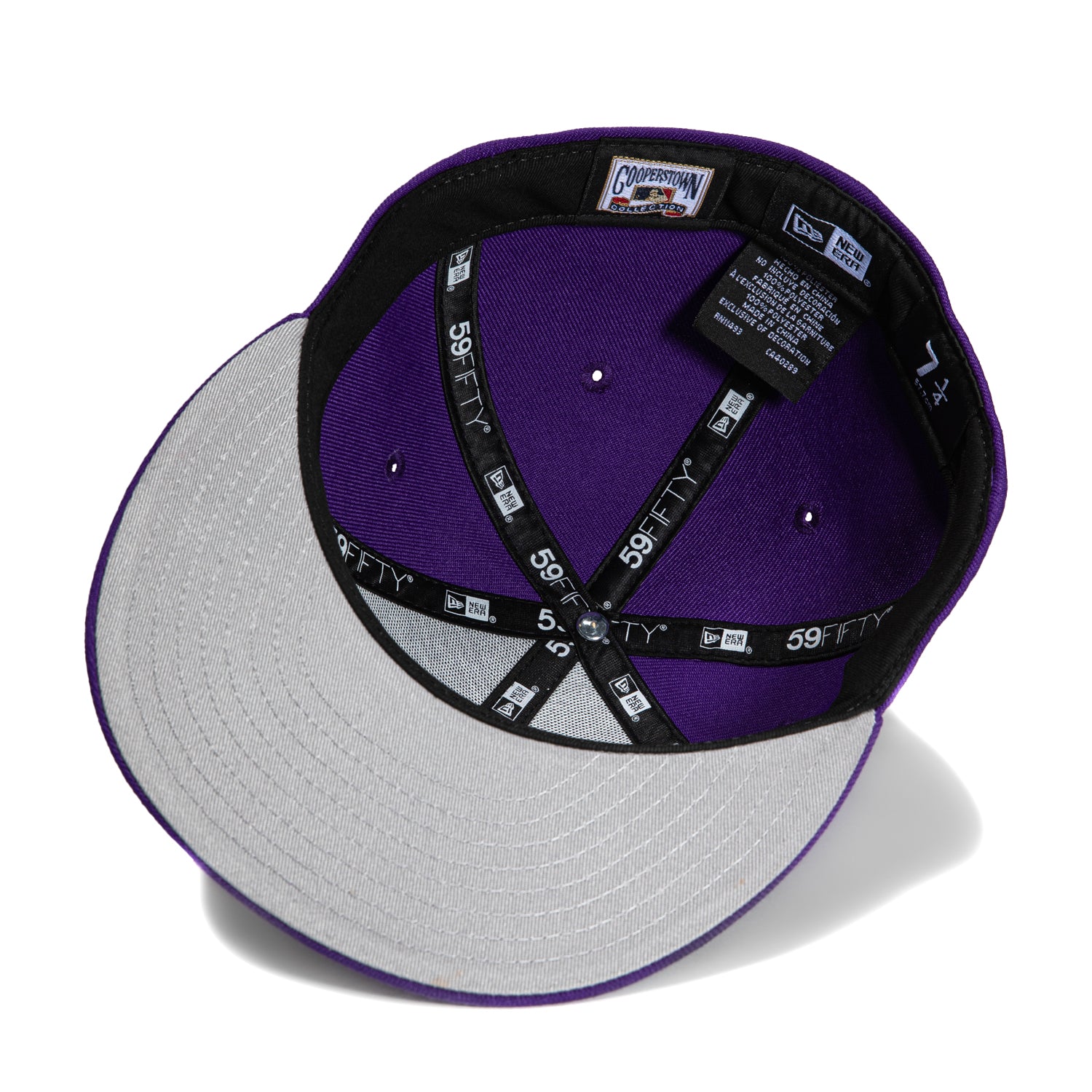 New Era 59Fifty Los Angeles Dodgers 50th Anniversary Stadium Patch Script Hat - Purple, Metallic Gold