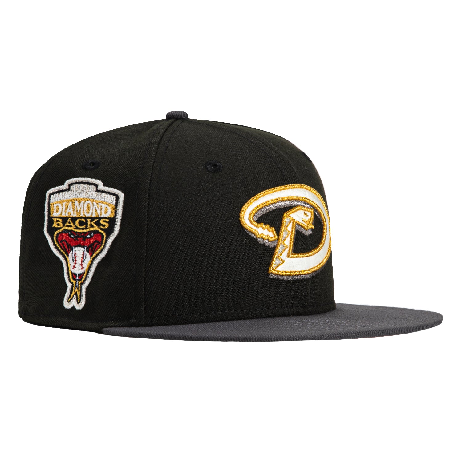 New Era 59Fifty Arizona Diamondbacks Inaugural Patch D Hat - Black, Graphite