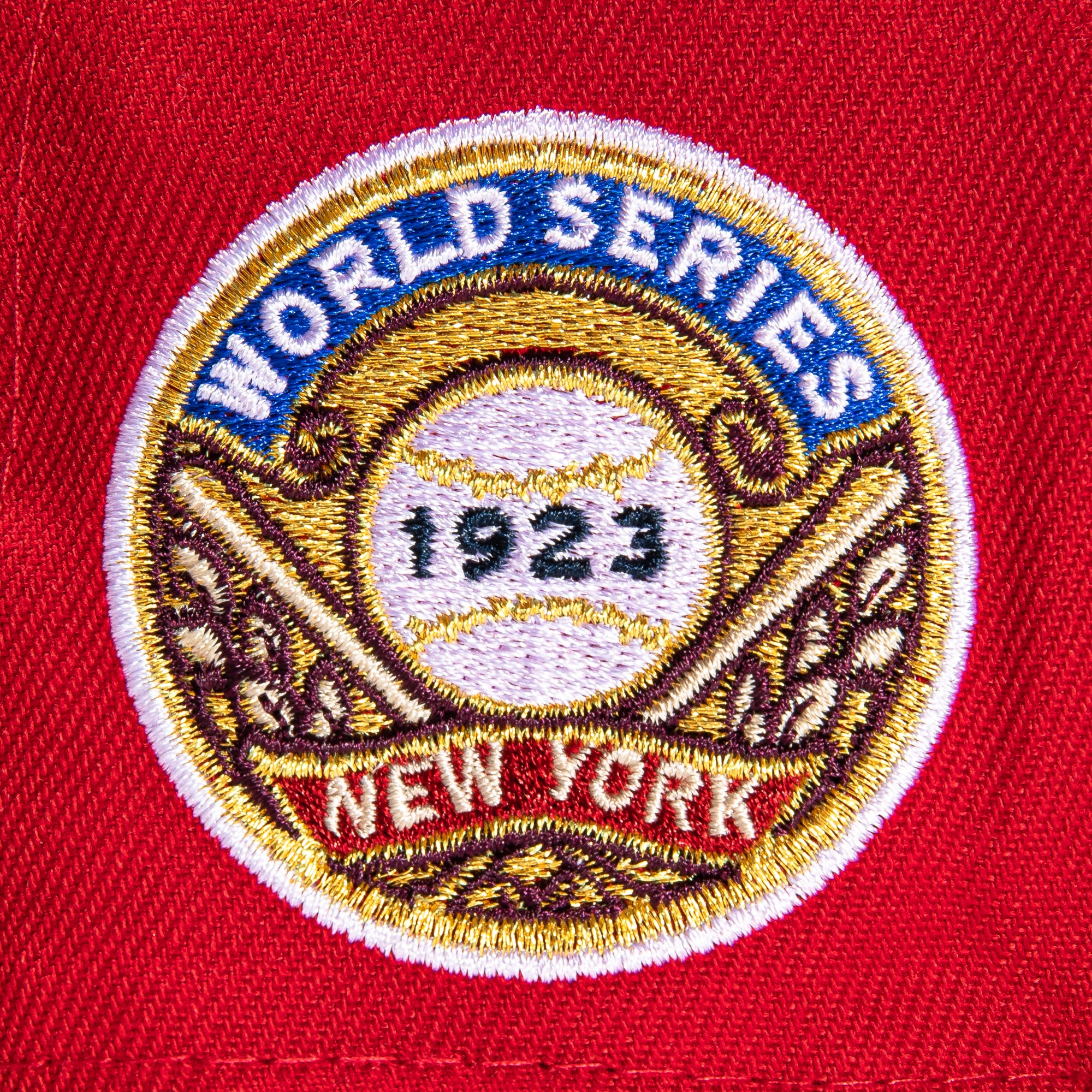 New Era 59Fifty New York Yankees 1923 World Series Patch Hat - Red, White