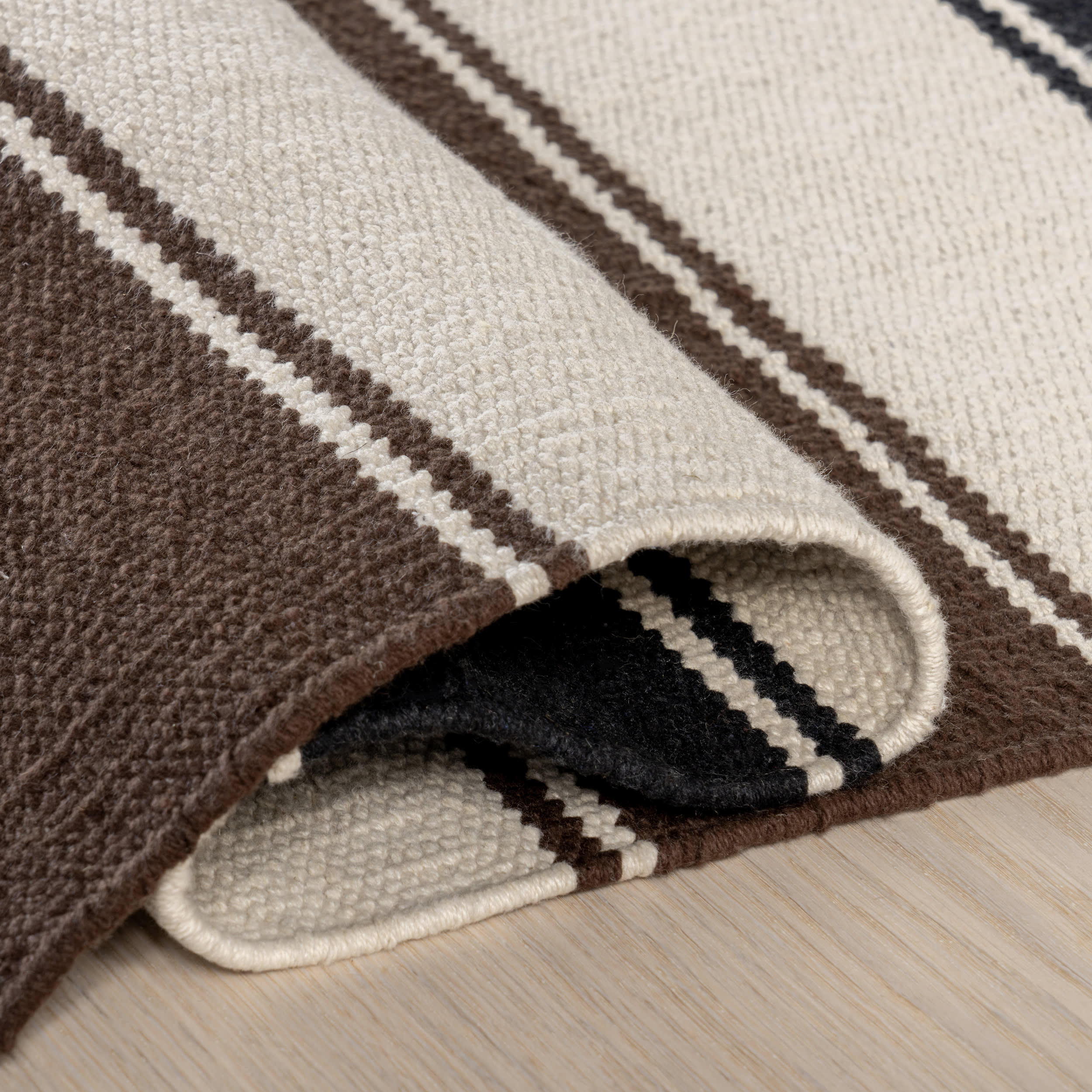 Quest Striped Cotton Rug | Multicolor