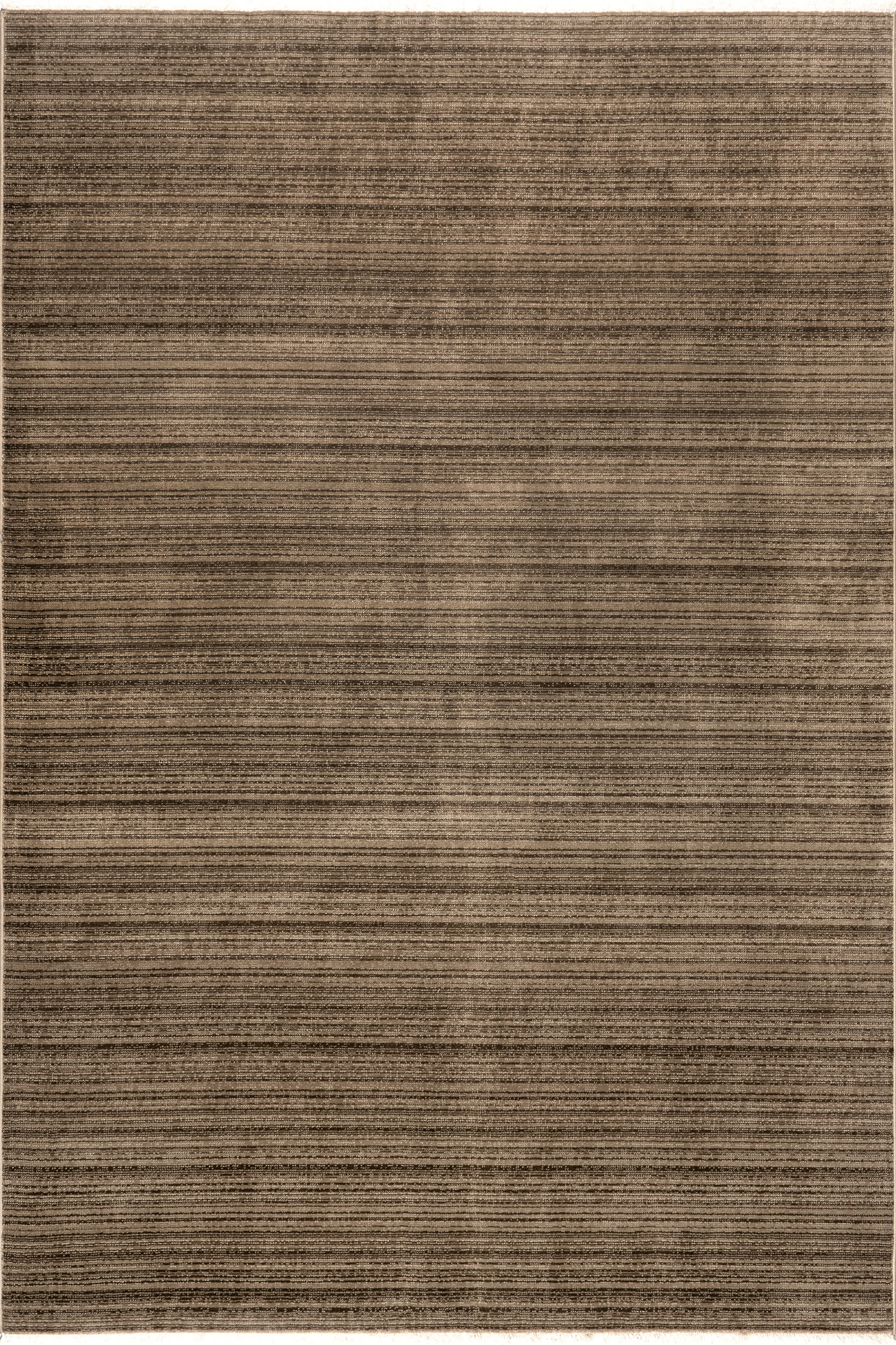 Lylah Solid Fringed Rug | Brown