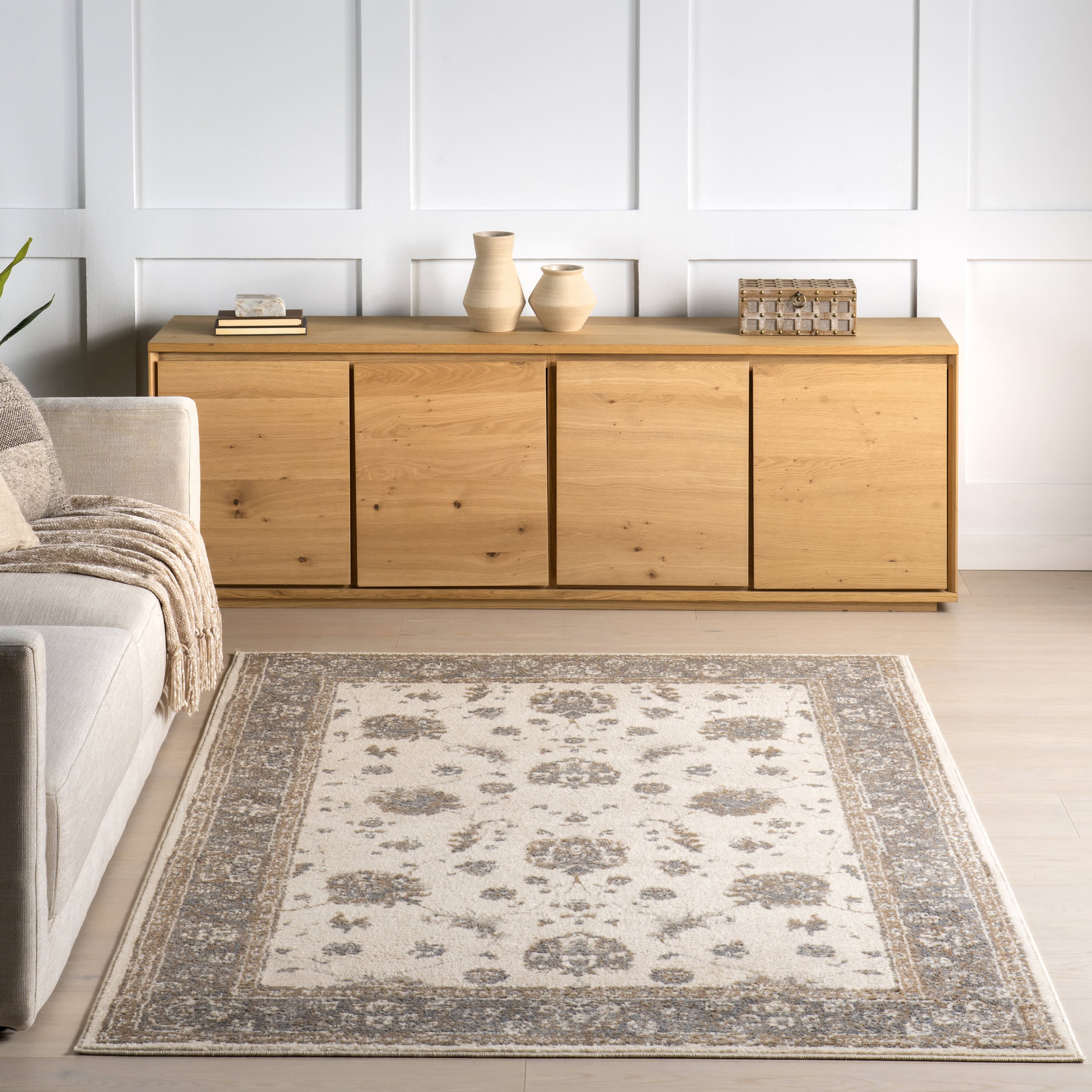 Zalina Medallion Rug | Beige