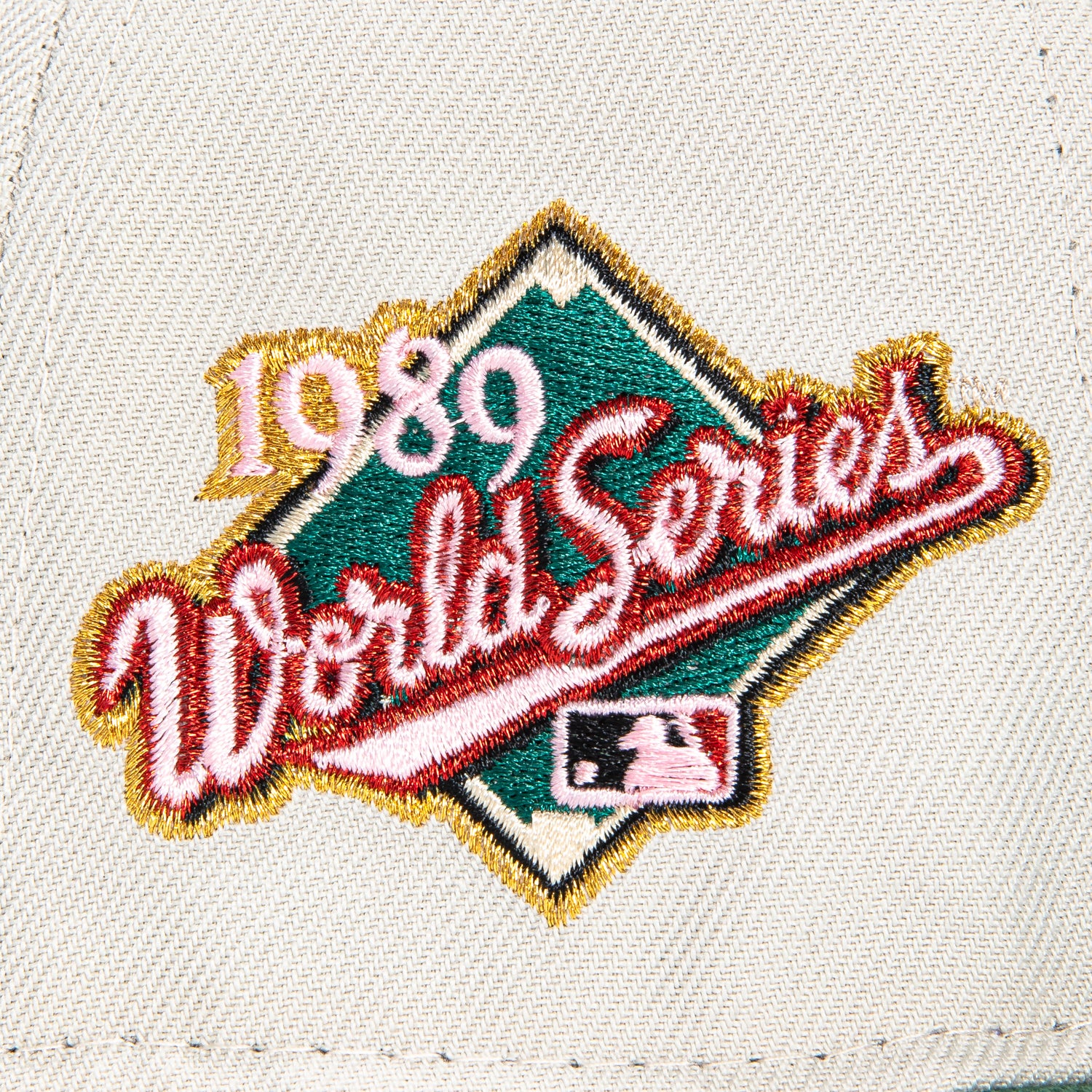 New Era 59Fifty San Francisco Giants 1989 World Series Patch Hat - Stone, Green, Indigo, Red