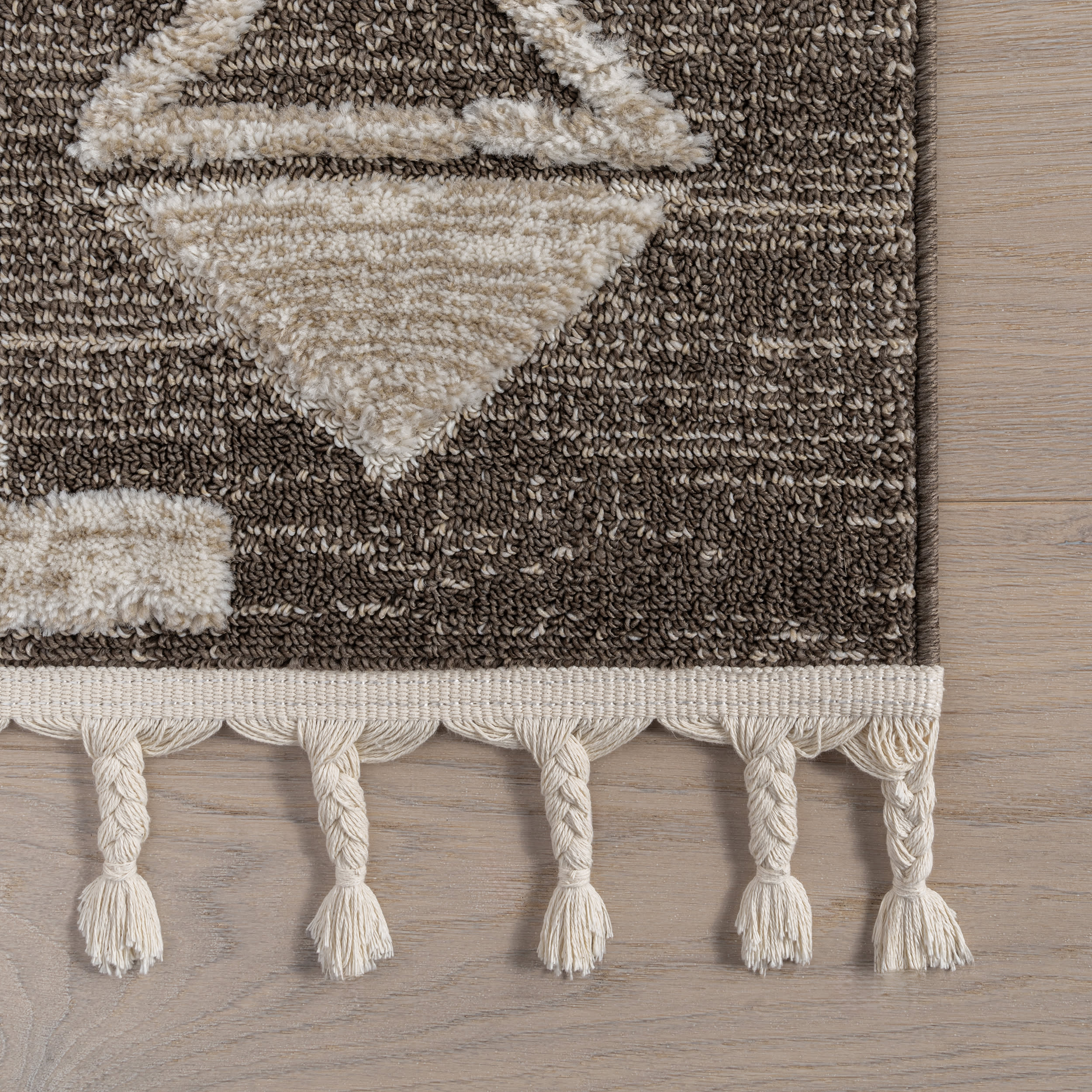 Gatsby Southwestern Tasseled Rug | Brown