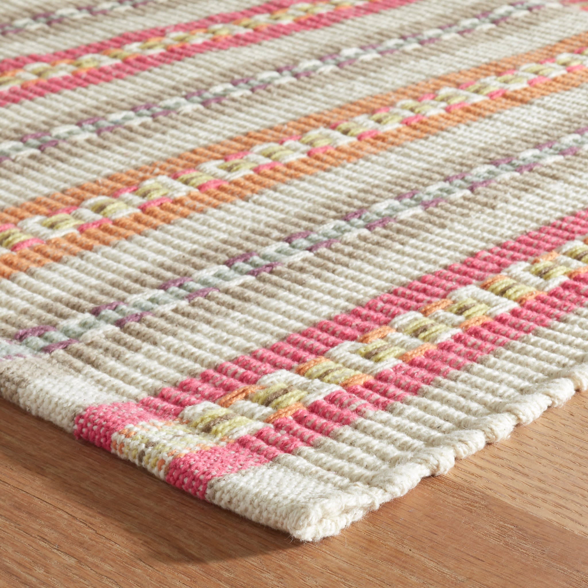 Long Slade Spice Handwoven Cotton Rug