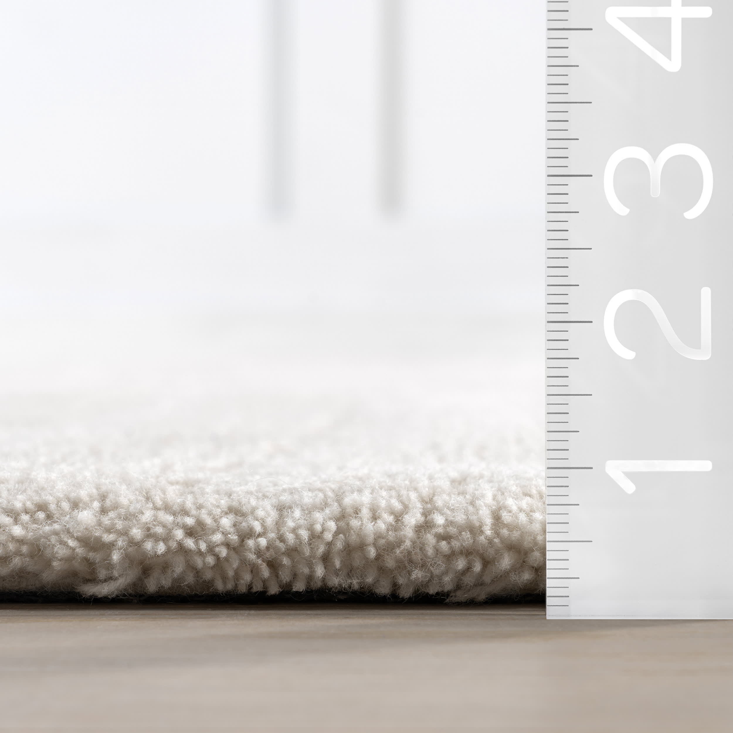 Gaia New Zealand Wool Shag Rug | Ivory