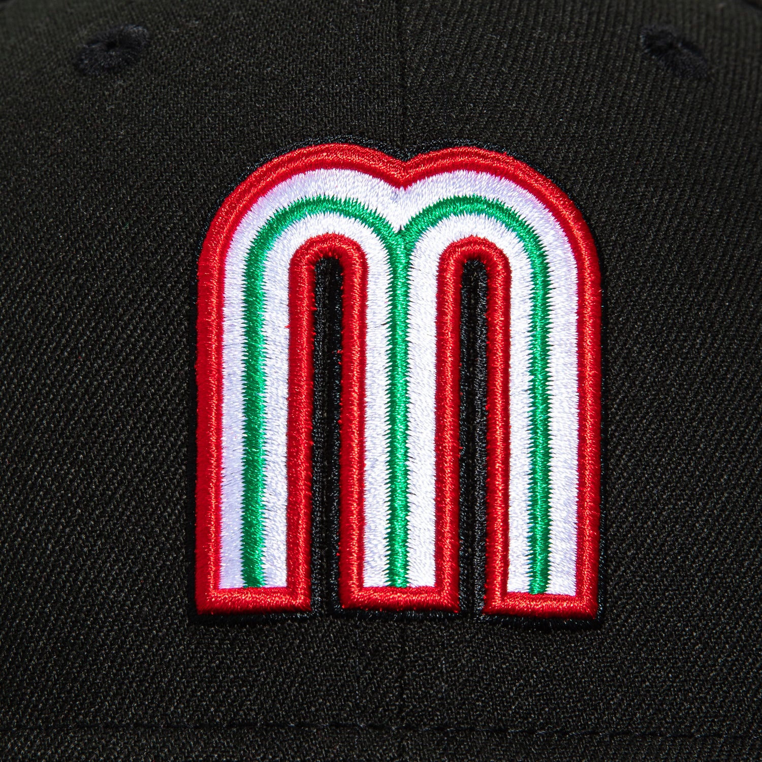 New Era 59Fifty Mexico World Baseball Classic Mexico Flag Patch Hat - Black