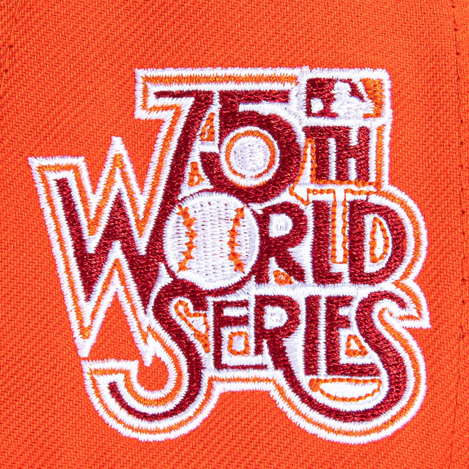 New Era 59Fifty Cord Visor New York Yankees 1978 World Series Patch Hat - Orange, Maroon