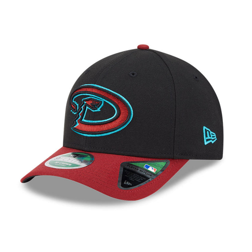 New Era 9Forty M-Crown Arizona Diamondbacks Snapback Road Hat - Black, Sedona Red