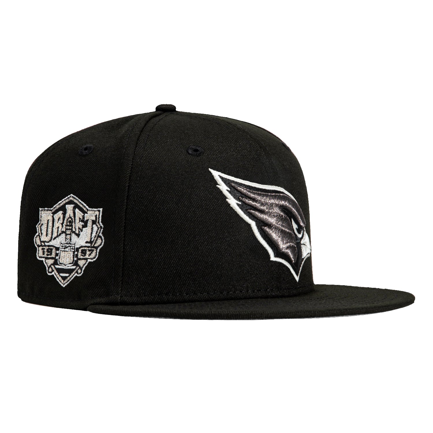 New Era 59Fifty Arizona Cardinals 1997 Draft Patch Hat - Black, White