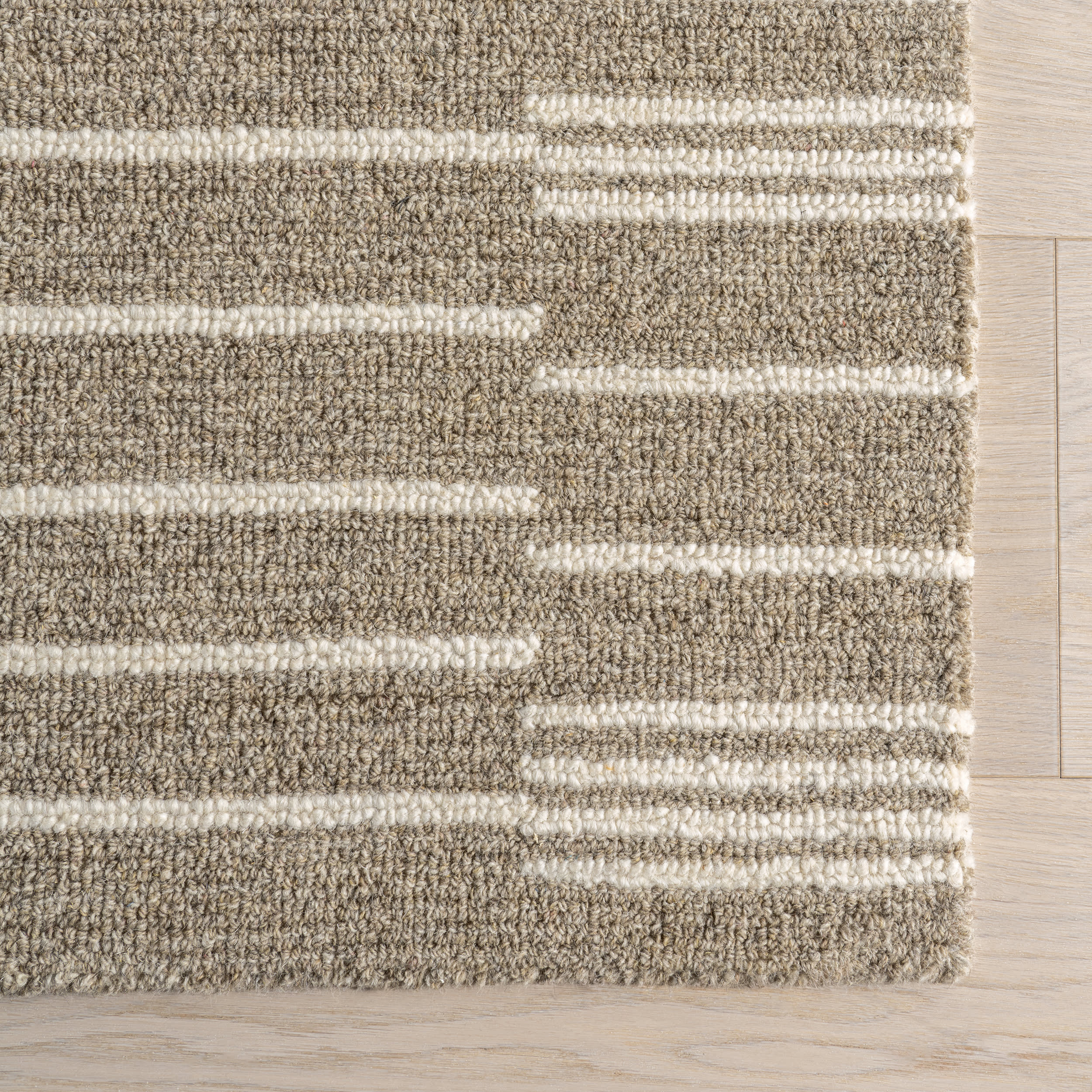 Laylah Striped Rug | Taupe