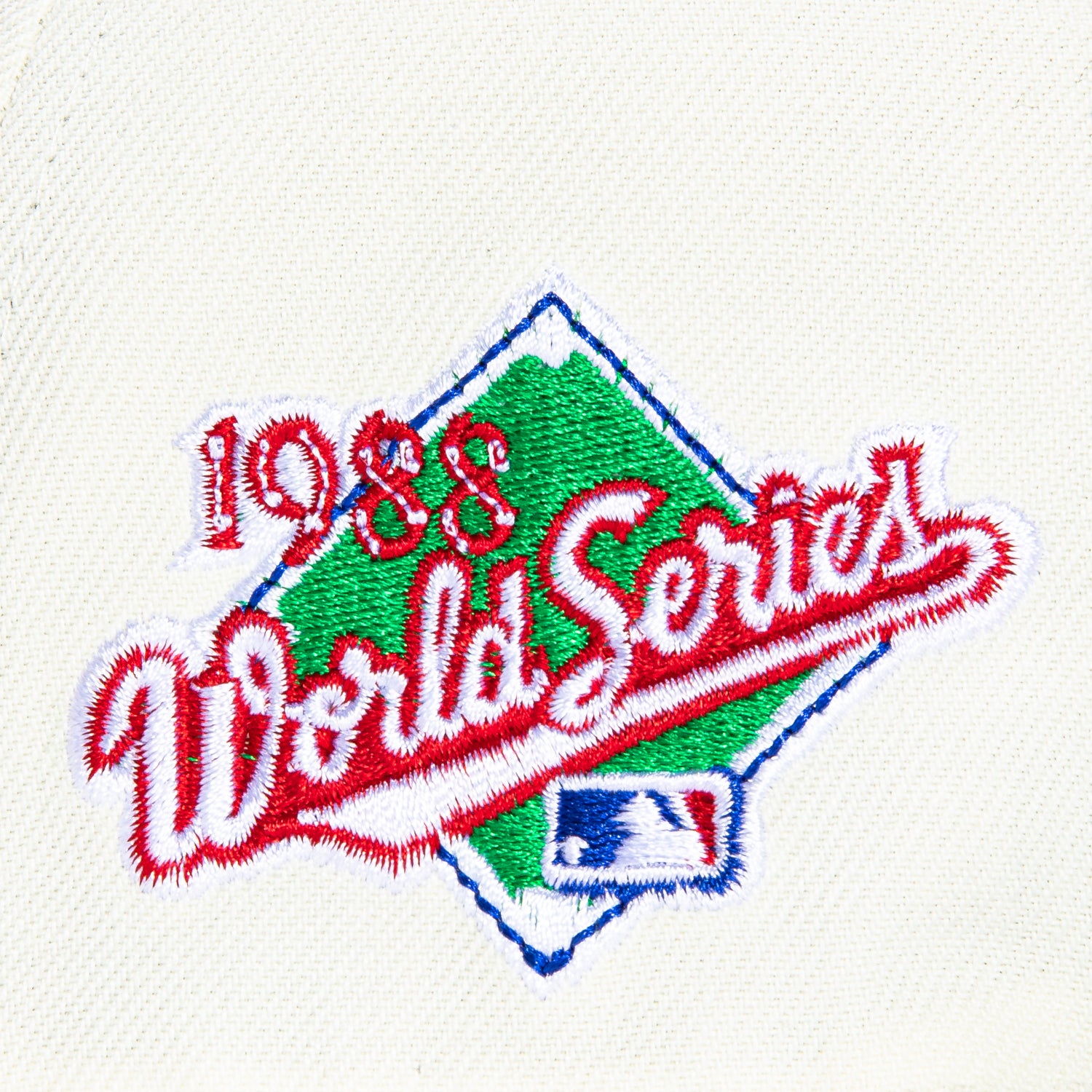 New Era 59Fifty Los Angeles Dodgers 1988 World Series Patch Upside Down Hat - White, Green