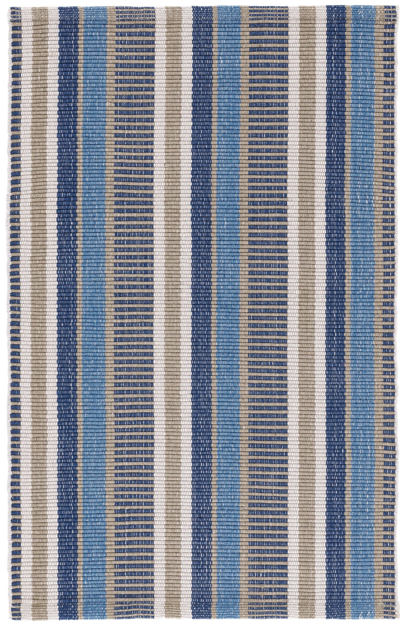 Always Greener Blue/Grey Handwoven Indoor/Outdoor Rug