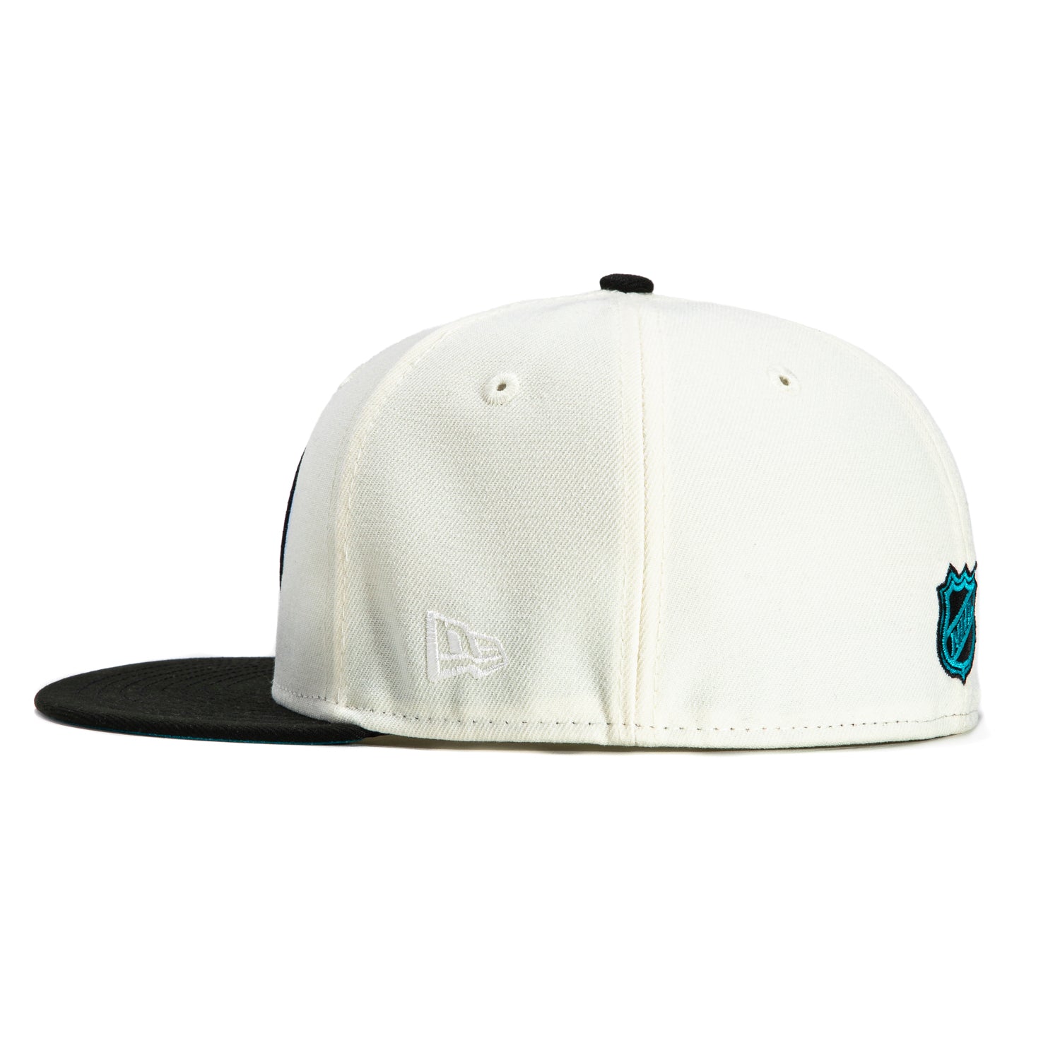 New Era 59Fifty San Jose Sharks Logo Patch Alternate Hat - White, Black