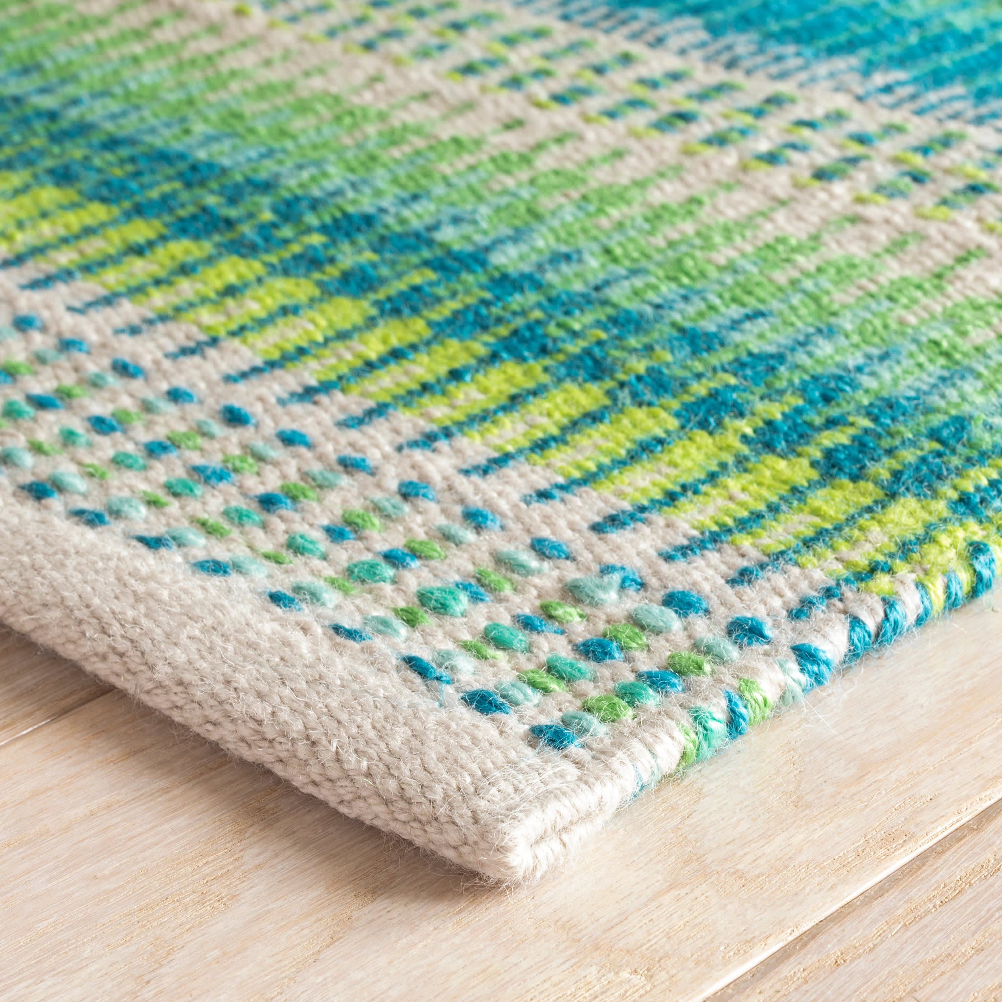 Folly Blue/Green Handwoven Indoor/Outdoor Rug