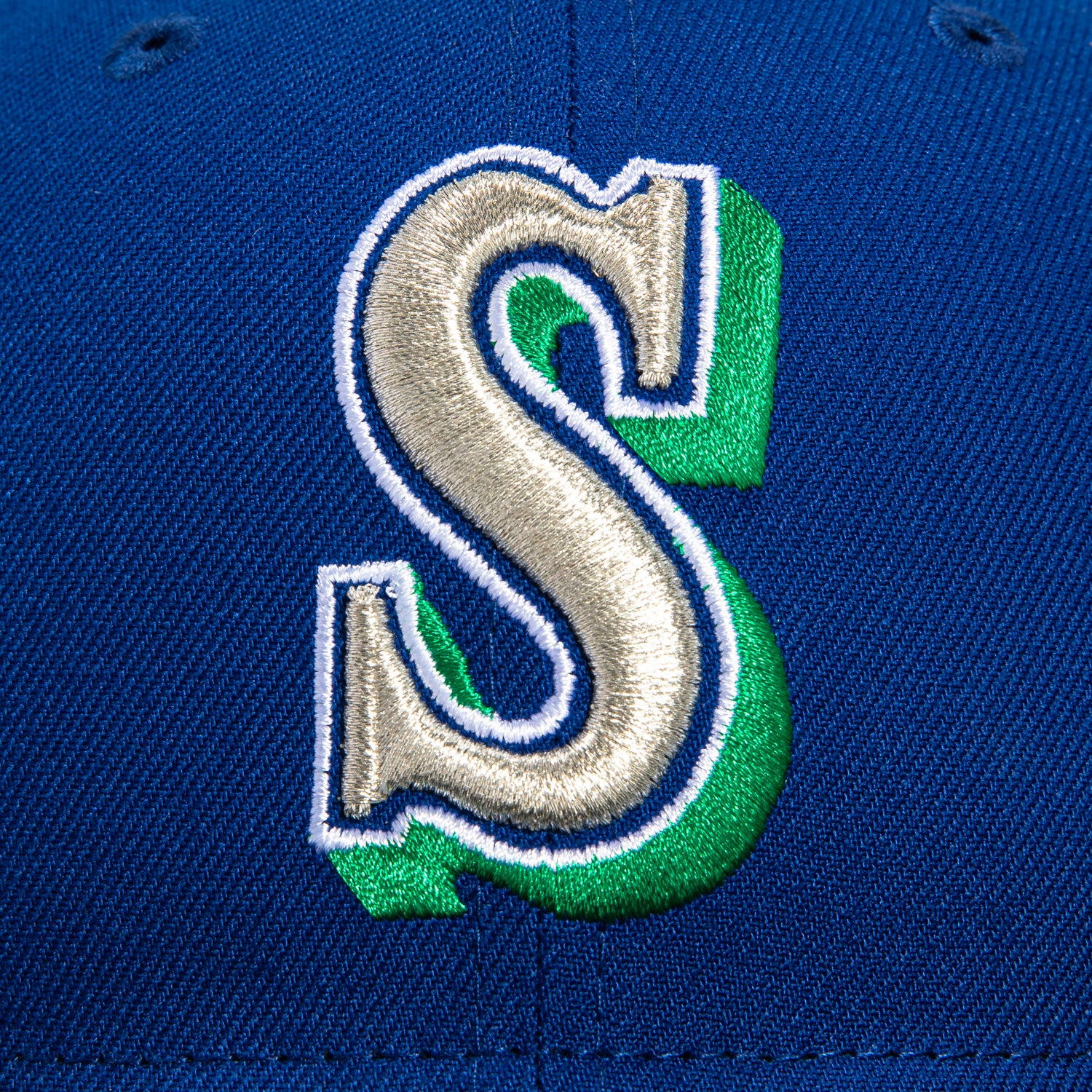 New Era 59Fifty Seattle Mariners 35th Anniversary Patch Hat -  Royal, Black, Green