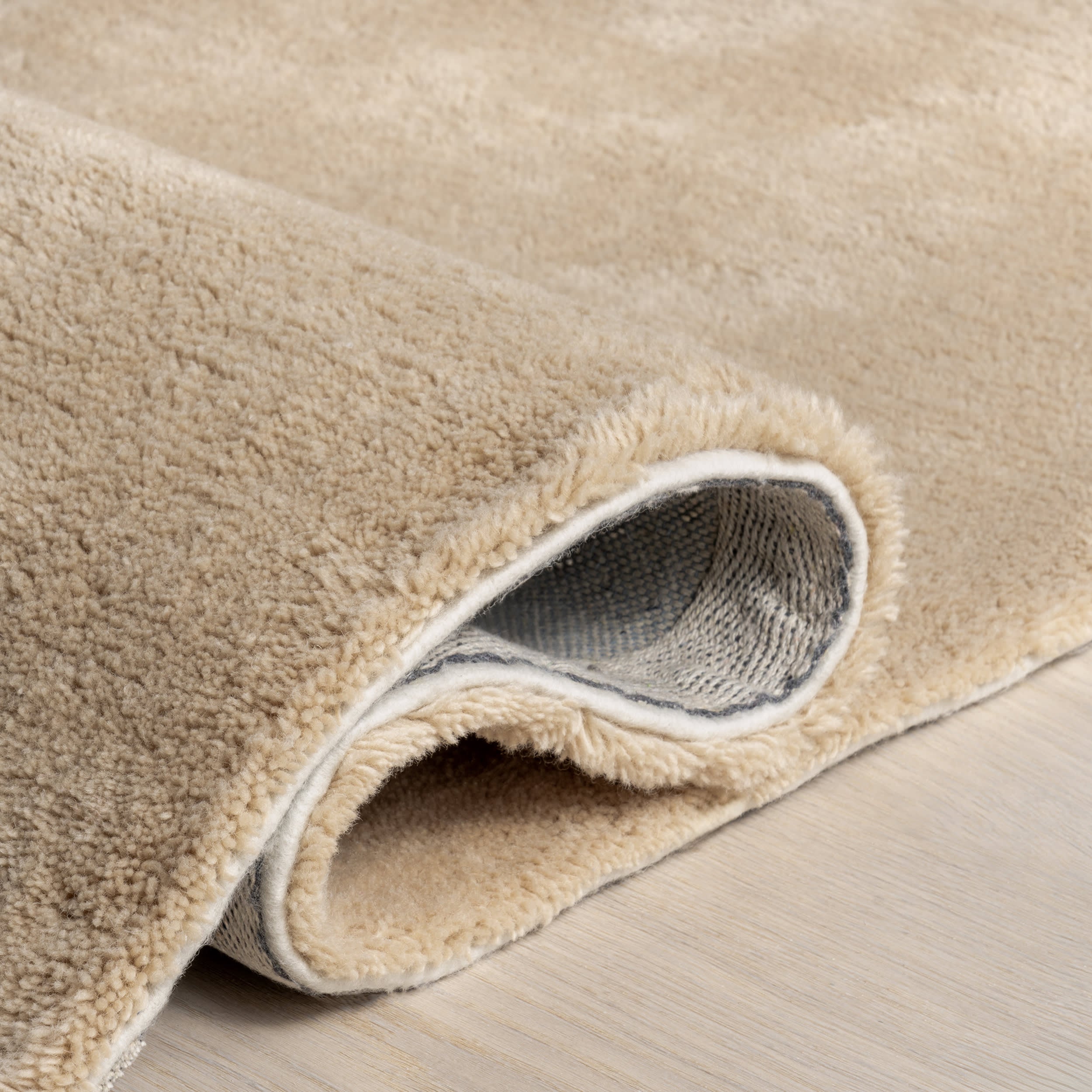 Gaia New Zealand Wool Shag Rug | Sand