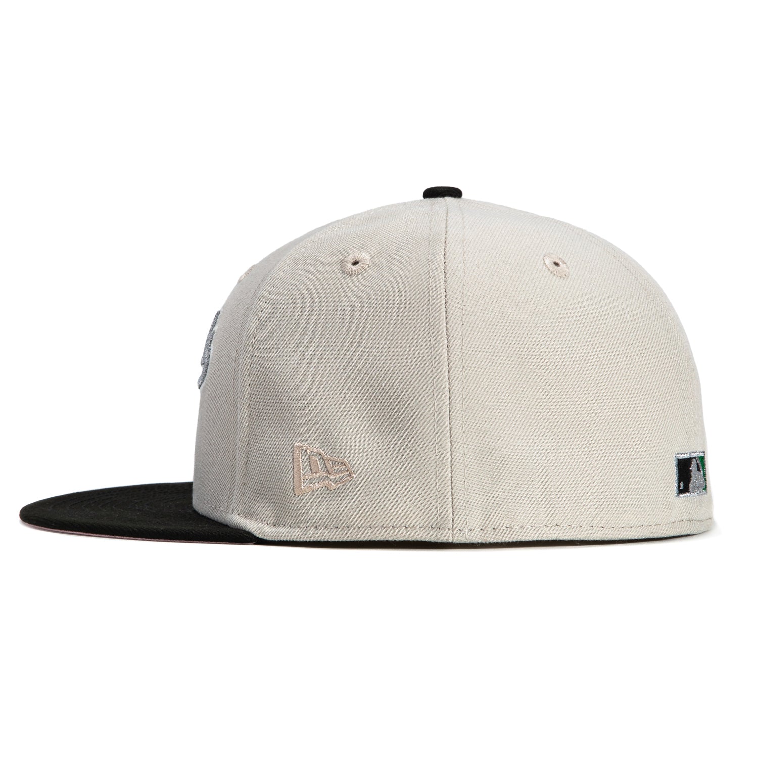 New Era 59Fifty Arizona Diamondbacks Inaugural Patch Script Hat - Stone, Black, Metallic Silver