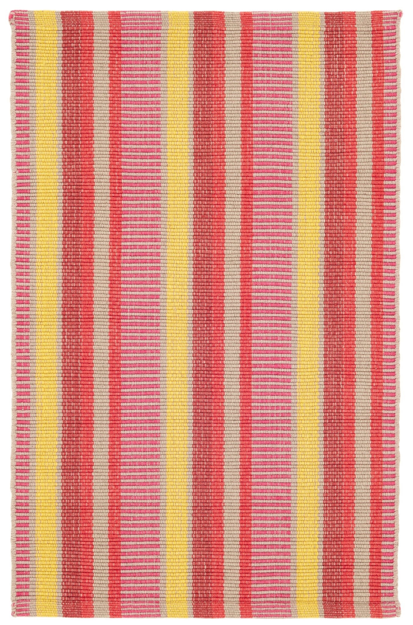 Always Greener Red/Yellow Handwoven Indoor/Outdoor Rug