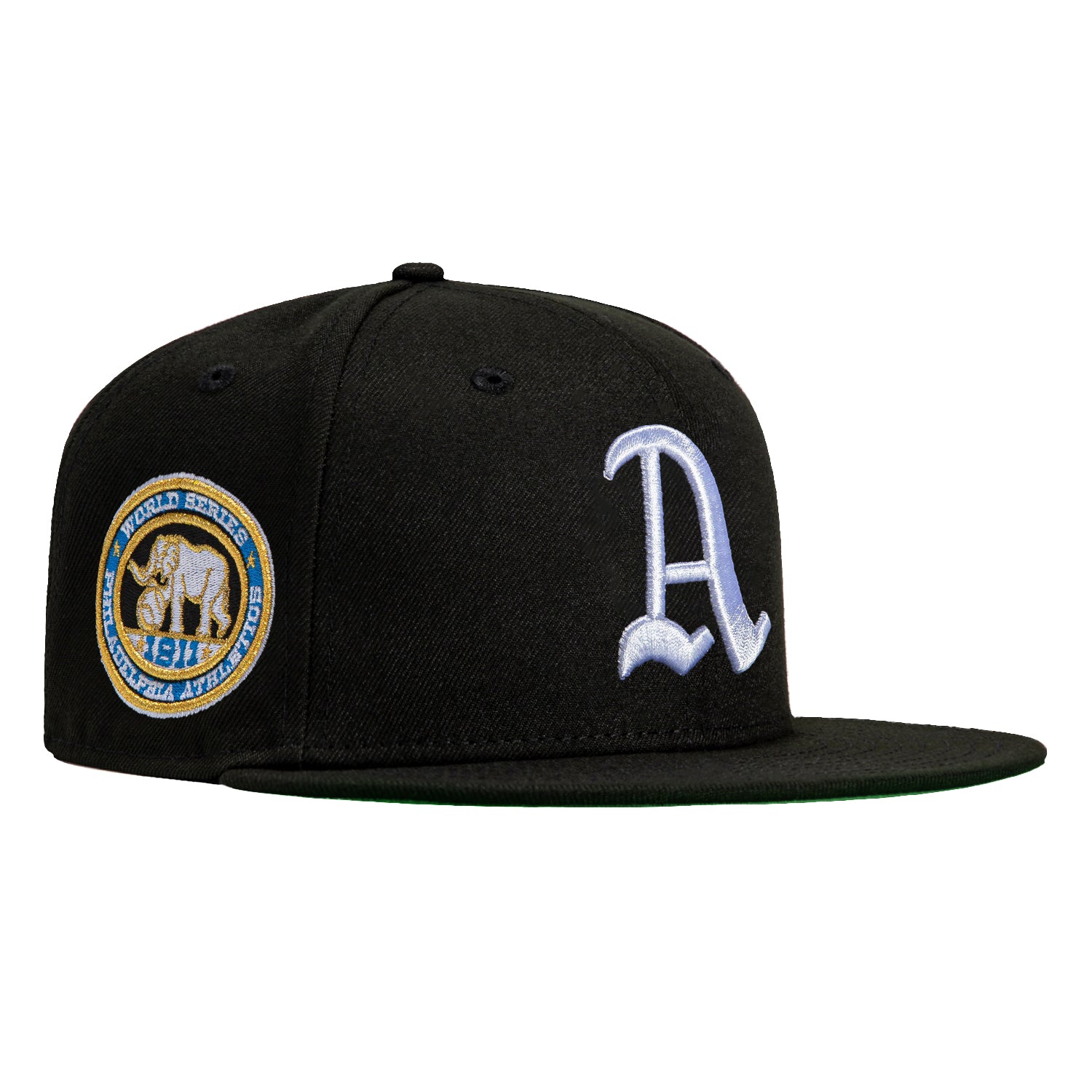 New Era 59Fifty Philadelphia Athletics 1911 World Series Patch Hat - Black, White